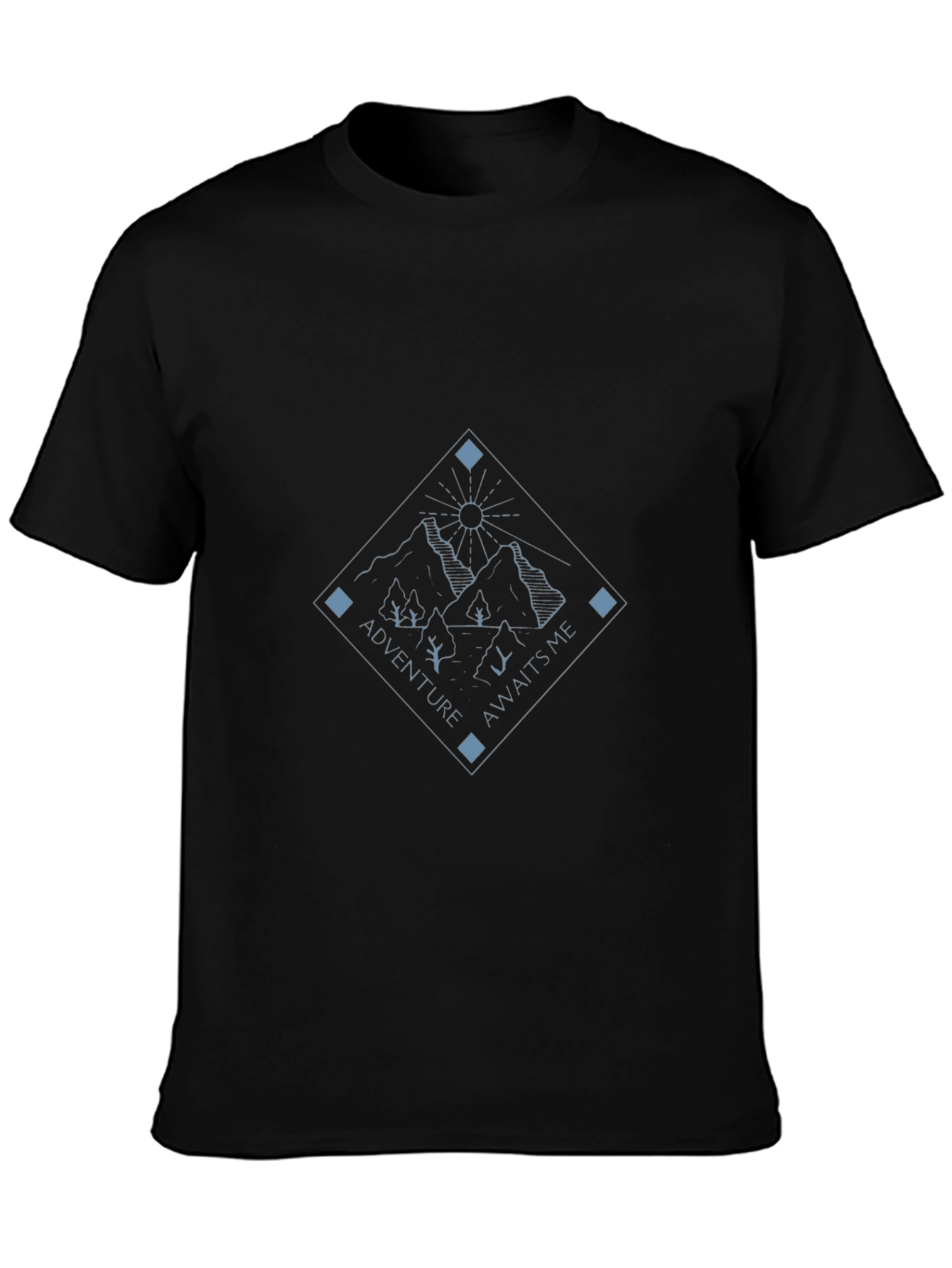 Adventure Awaits Graphic Tee - Mountain Design