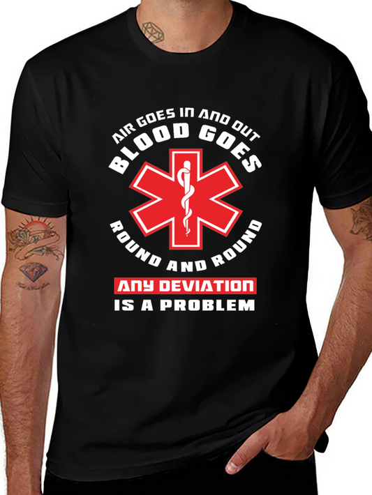 Air and Blood T-Shirt - EMT Paramedic Tee