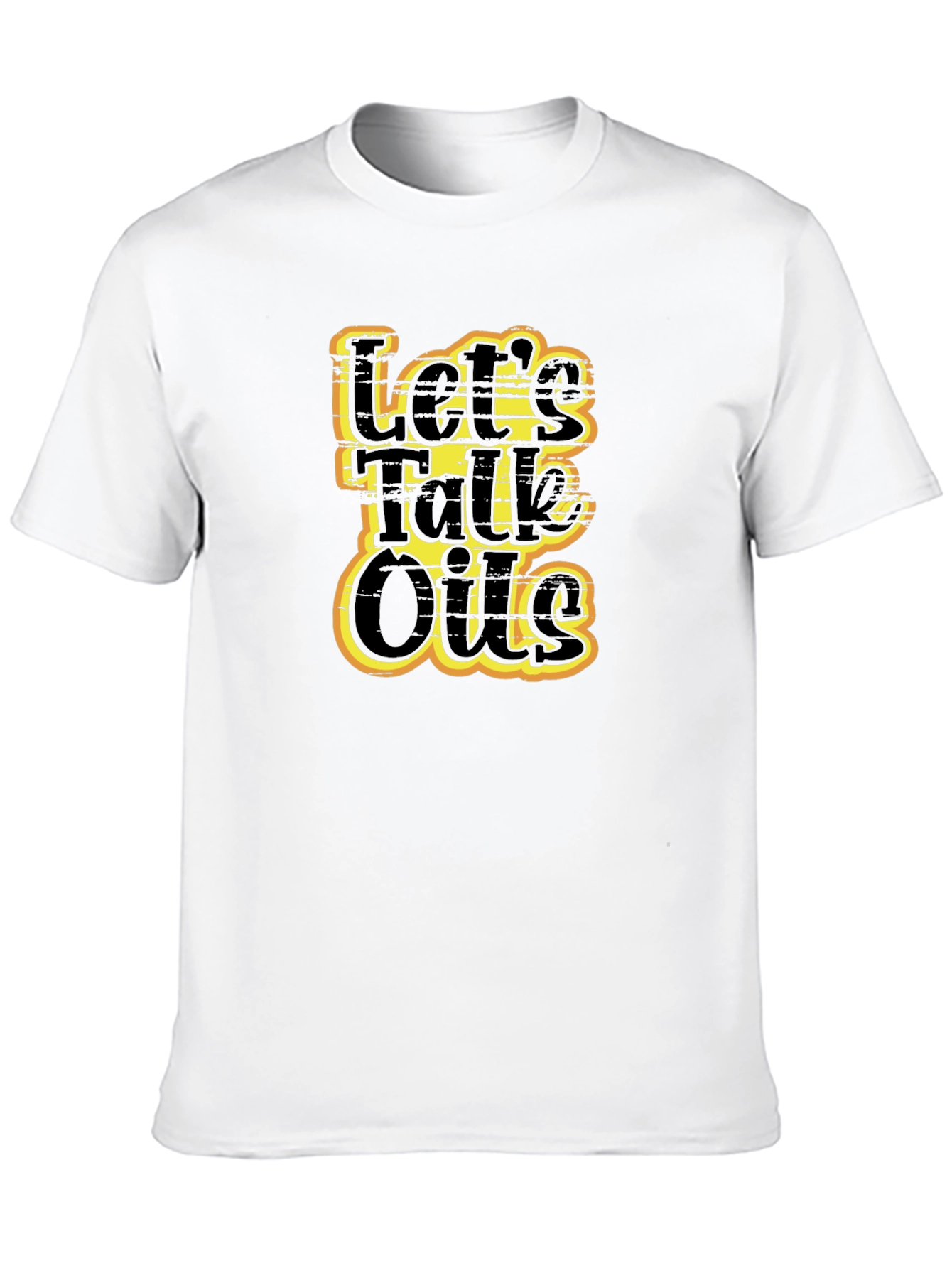 Lets Talk Oils Black Graphic Tee