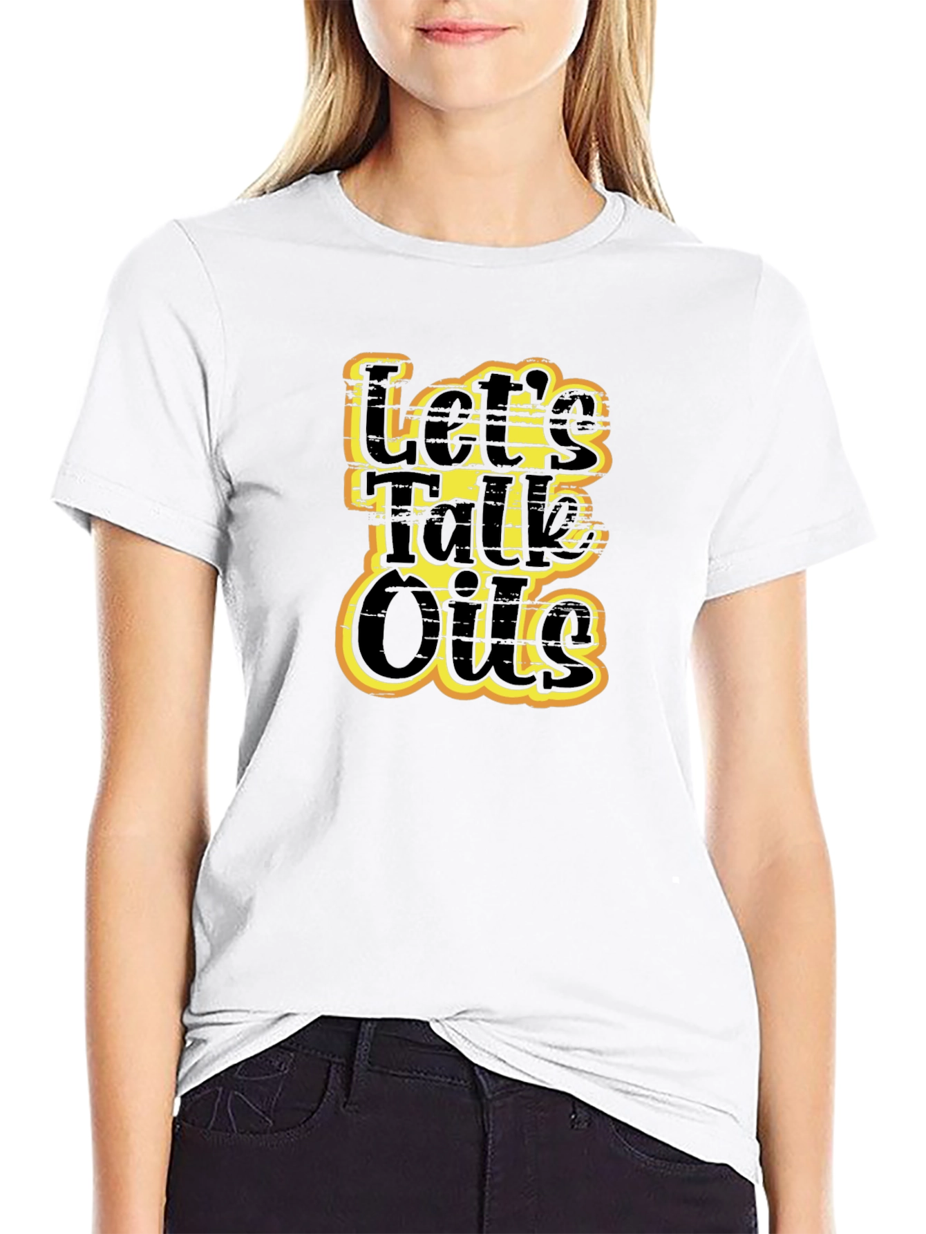 Lets Talk Oils Black Graphic Tee