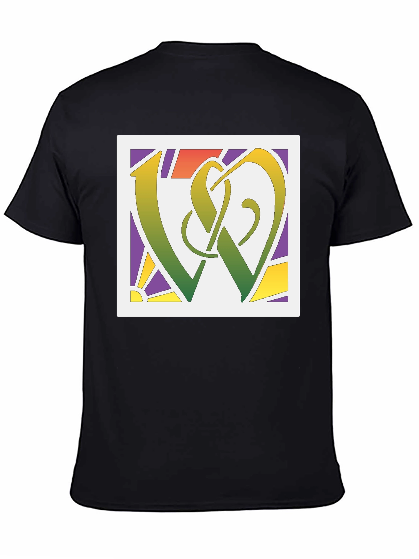 Abstract Symbol Graphic Tee - Modern Style
