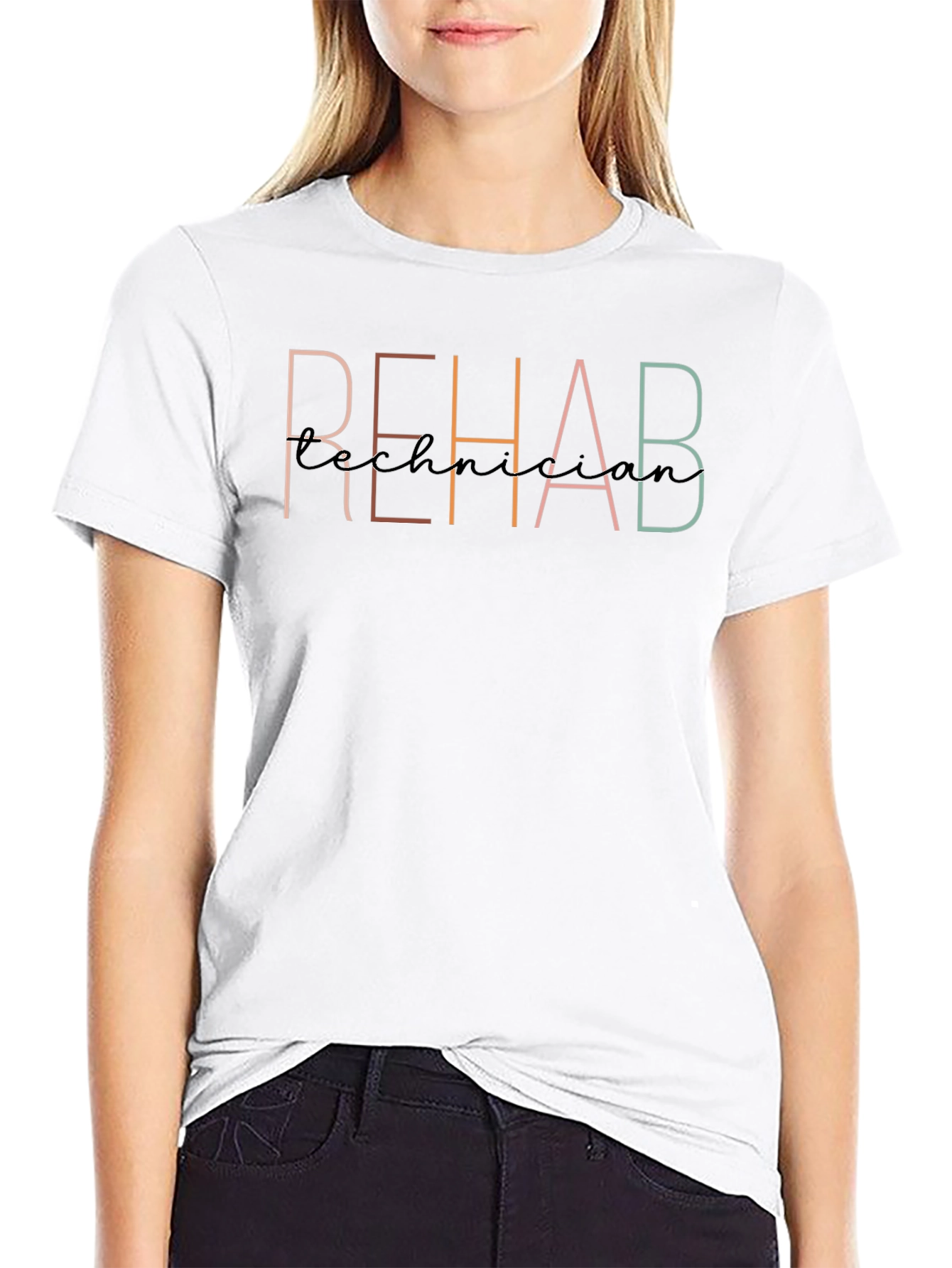 Rehab Technician T-Shirt - Stylish Profession Apparel