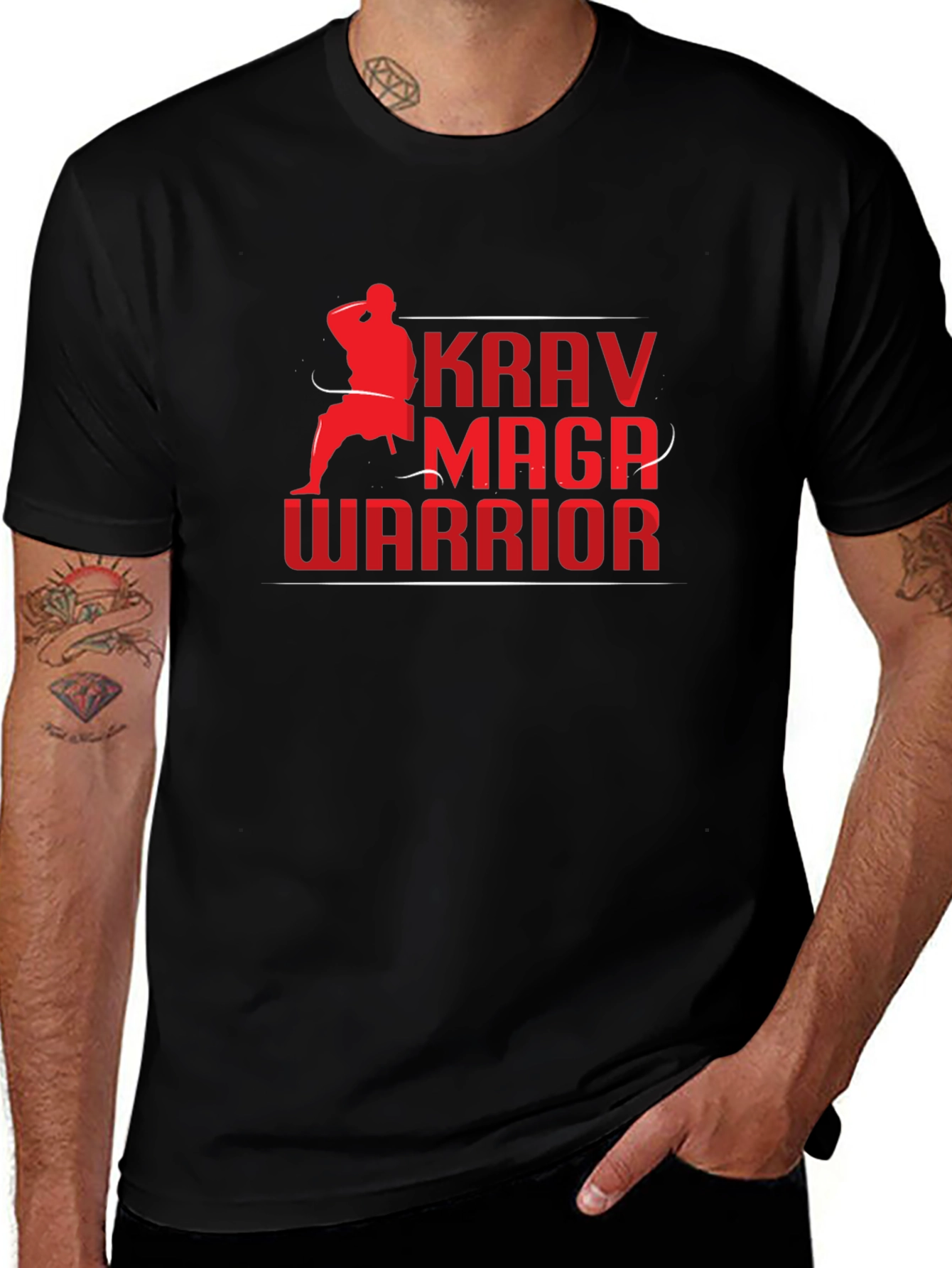 Krav Maga Warrior Black T-Shirt