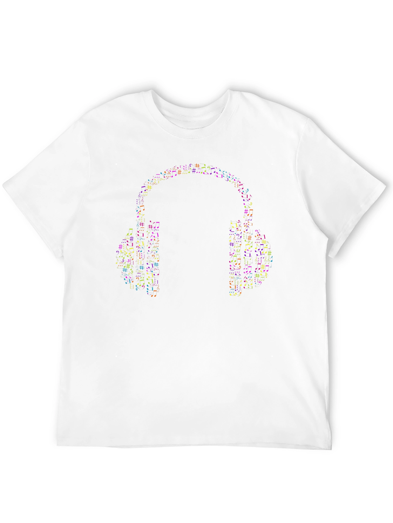 Musical Notes Headphone Graphic Tee