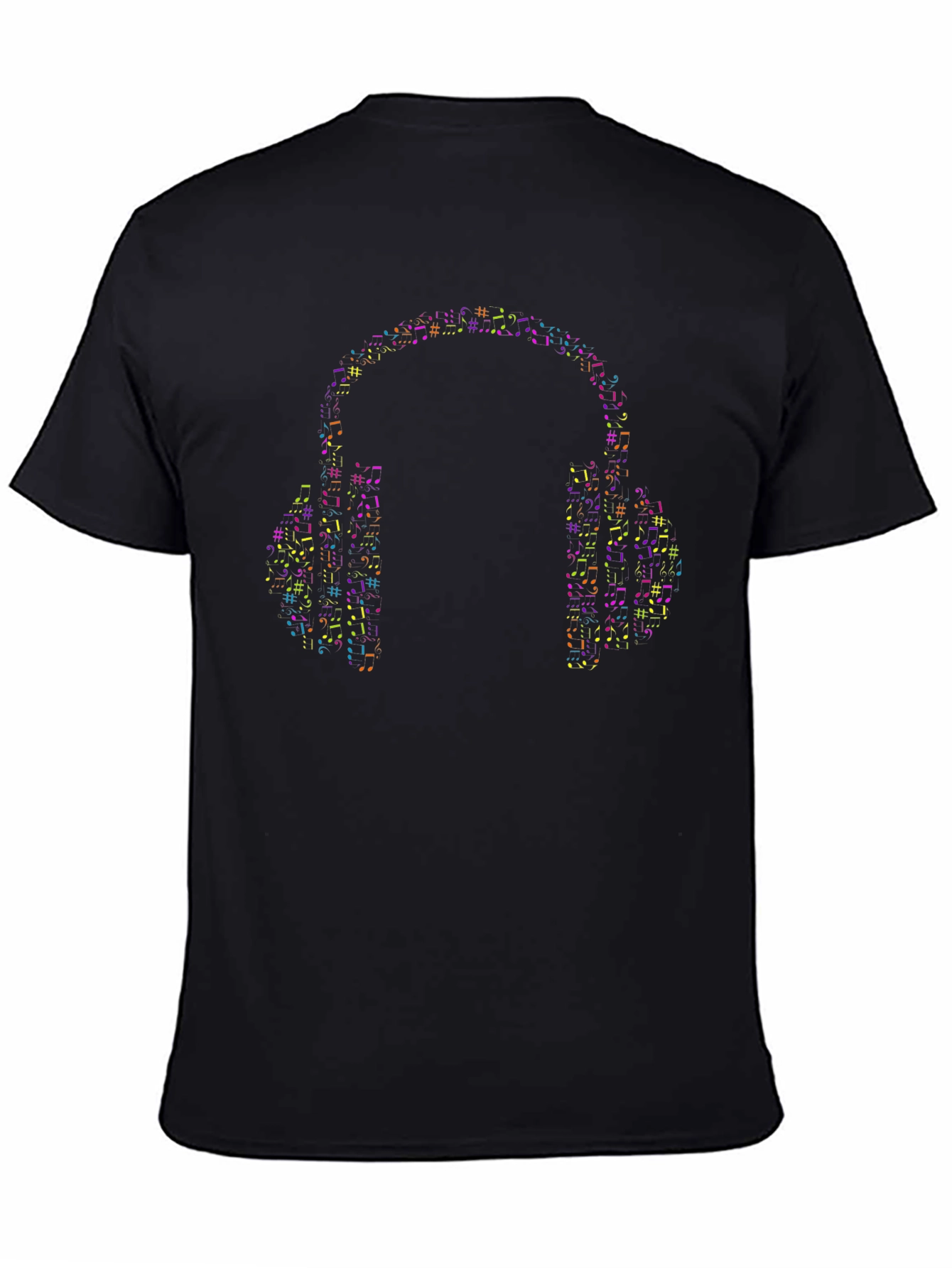 Musical Notes Headphone Graphic Tee