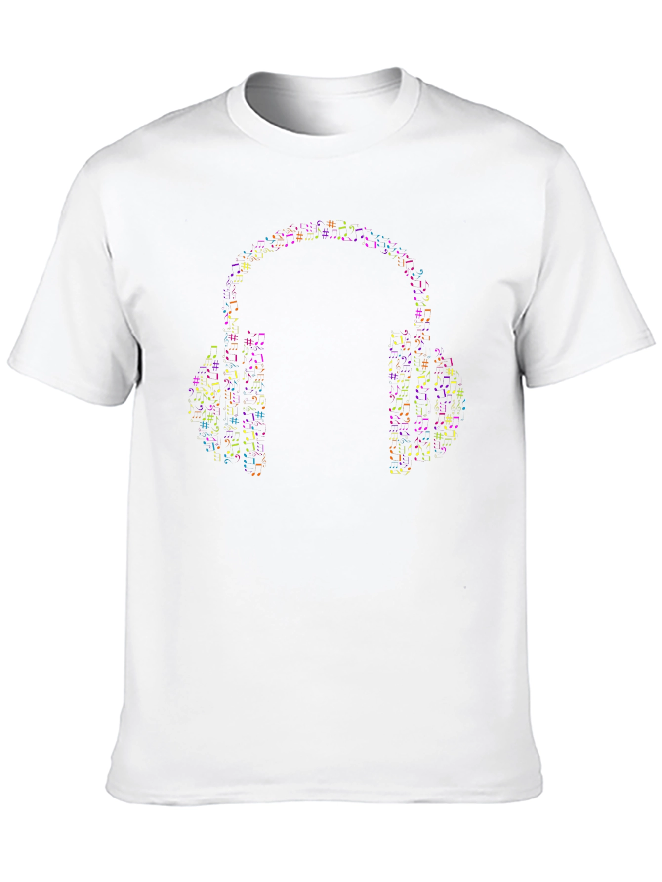 Musical Notes Headphone Graphic Tee