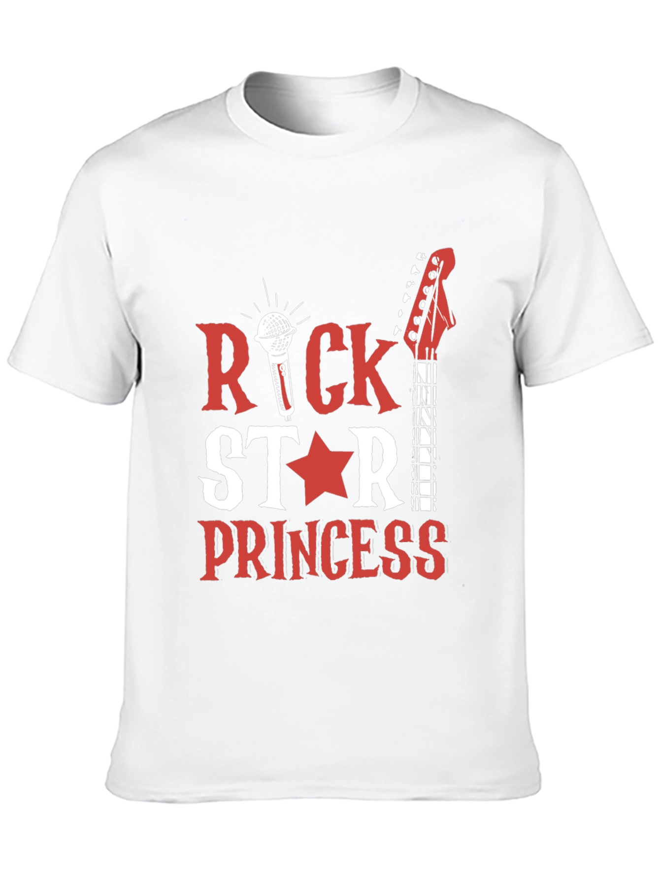 Rock Star Princess Graphic Tee - Music Lover T-Shirt