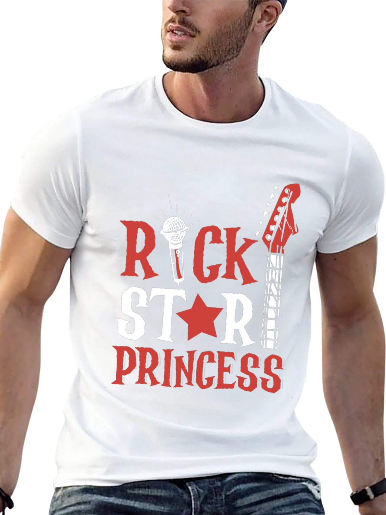 Rock Star Princess Graphic Tee - Music Lover T-Shirt
