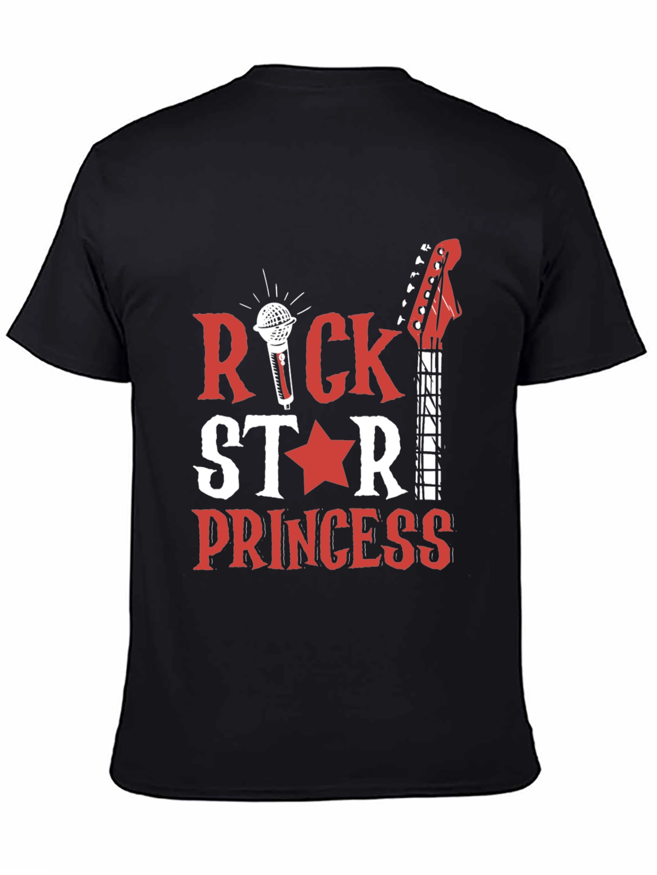 Rock Star Princess Graphic Tee - Music Lover T-Shirt