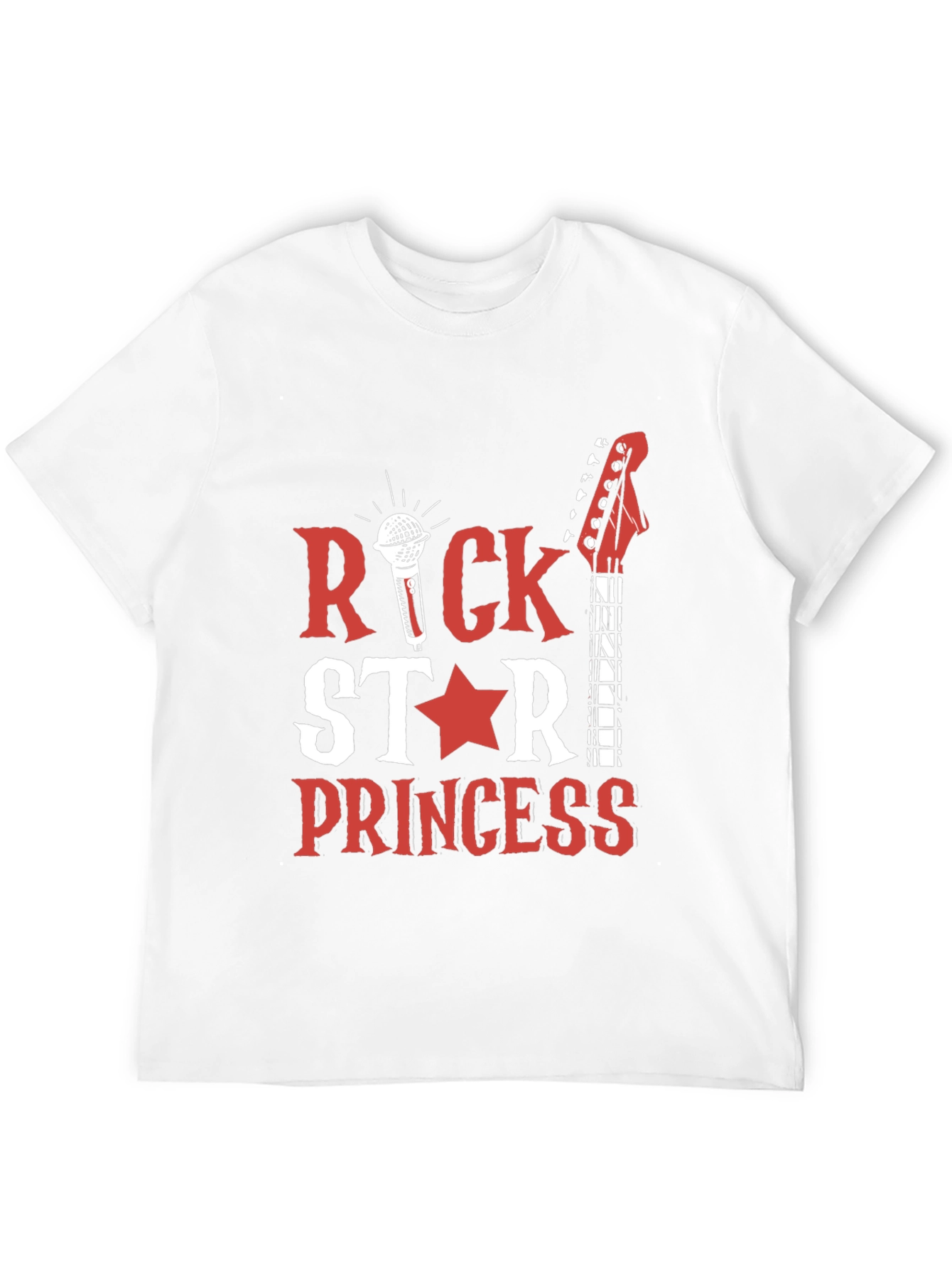 Rock Star Princess Graphic Tee - Music Lover T-Shirt
