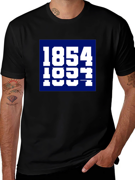 1854 1931 Graphic Tee - Black Cotton Blend