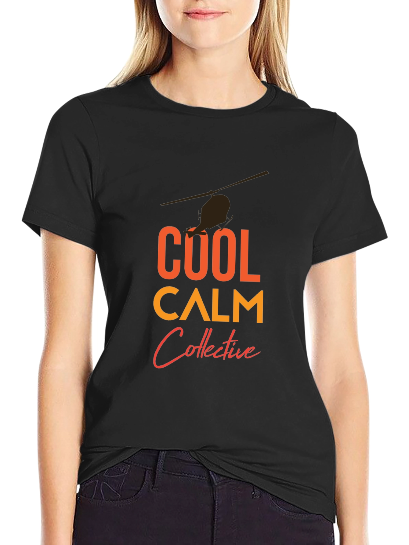 Cool Calm Collective T-Shirt - Helicopter Graphic