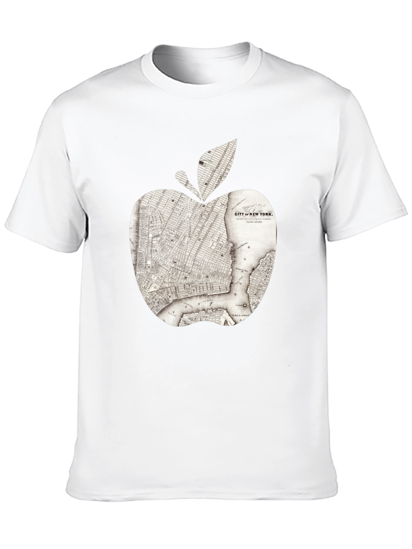 New York Apple Map Graphic Tee