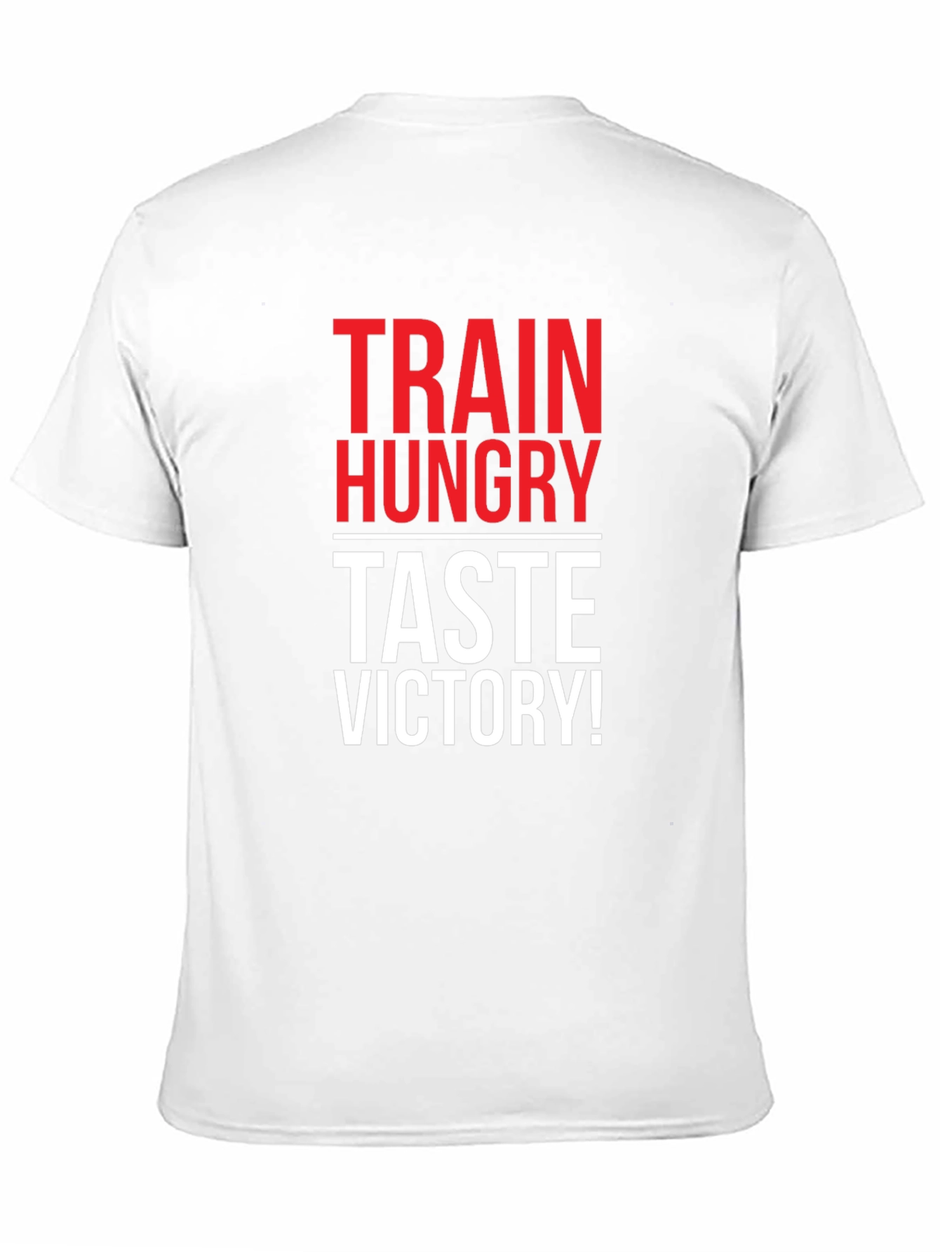 Train Hungry Taste Victory! Black T-Shirt