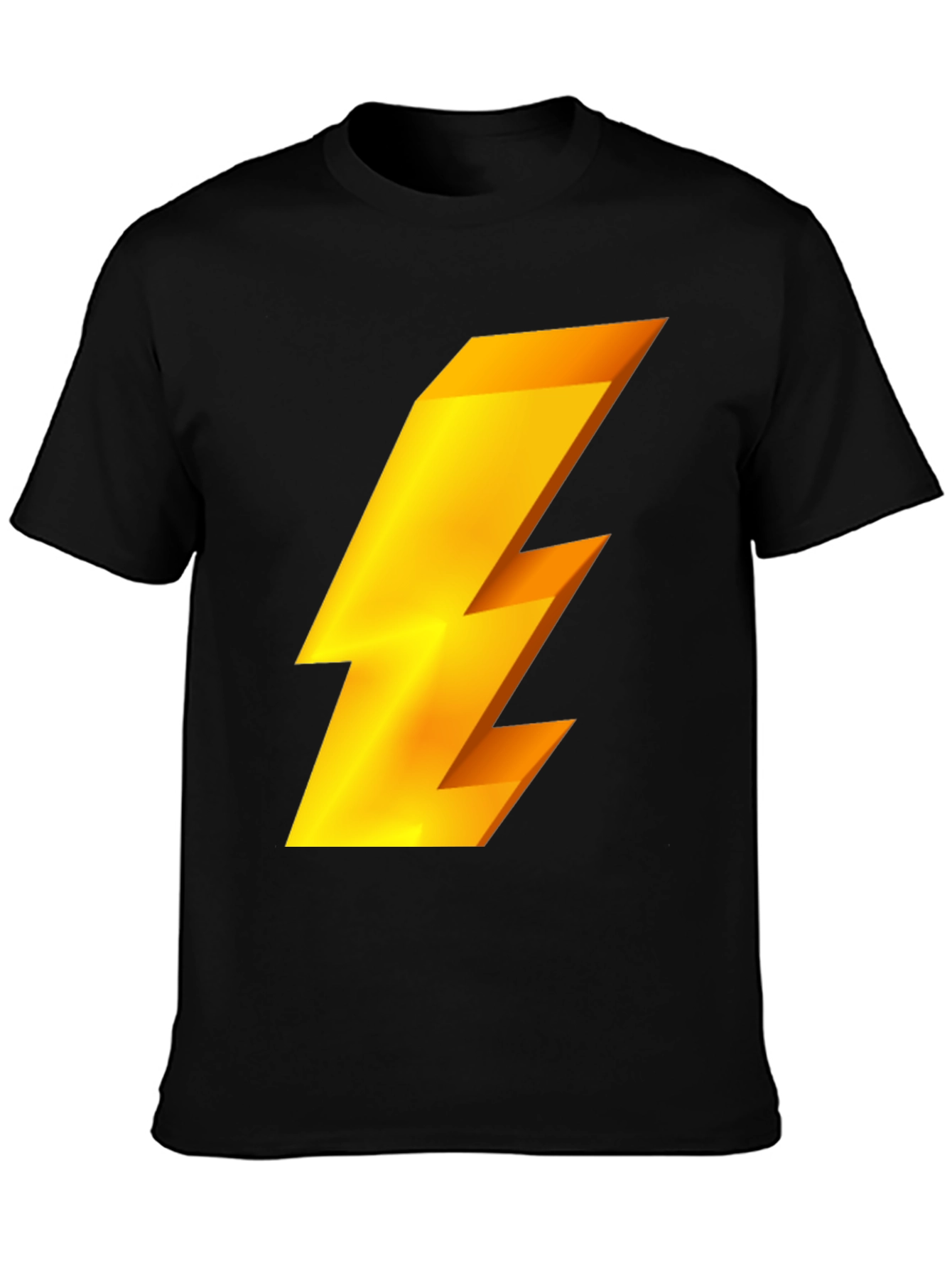 Lightning Bolt Graphic Tee - Black