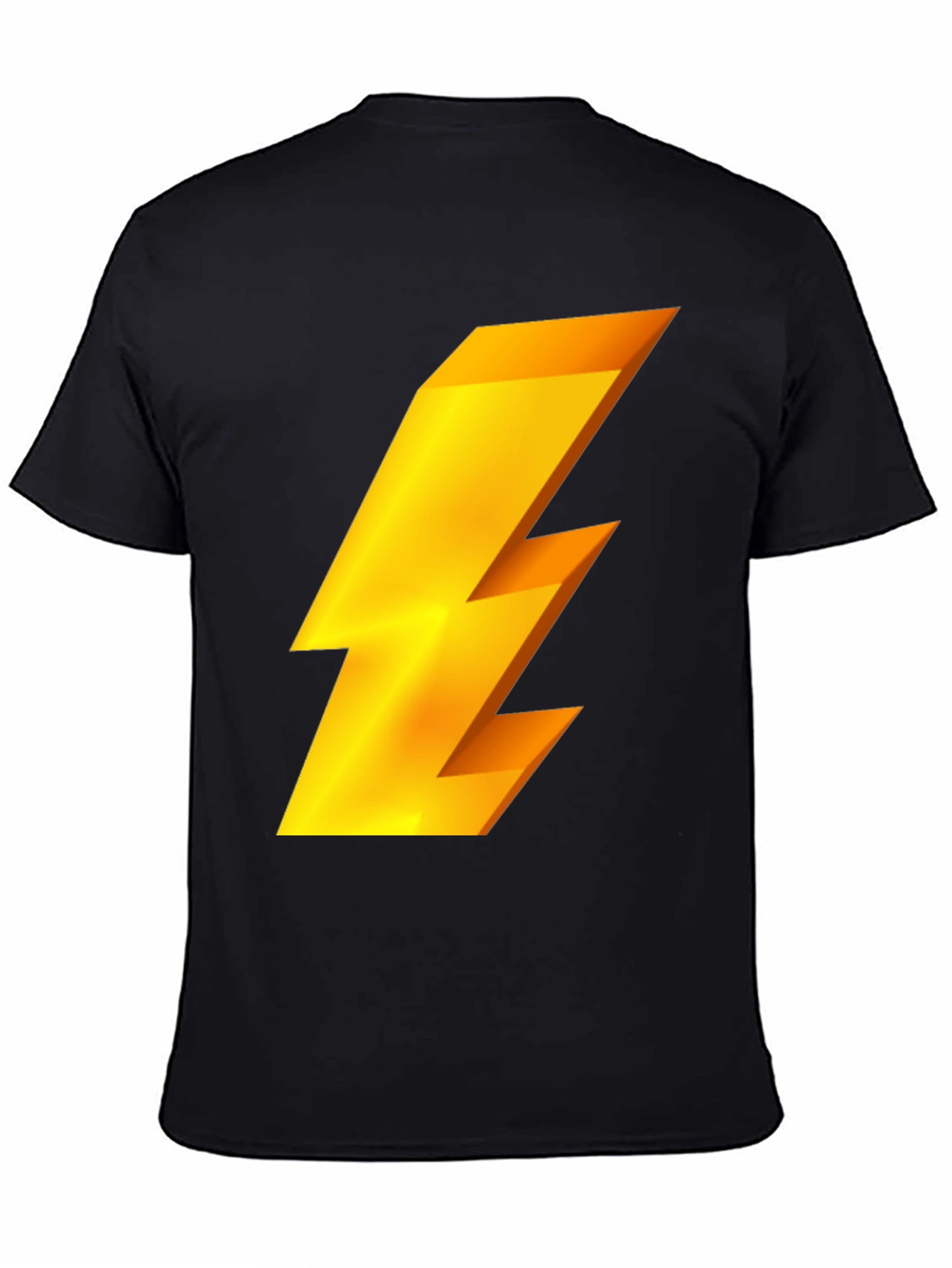 Lightning Bolt Graphic Tee - Black