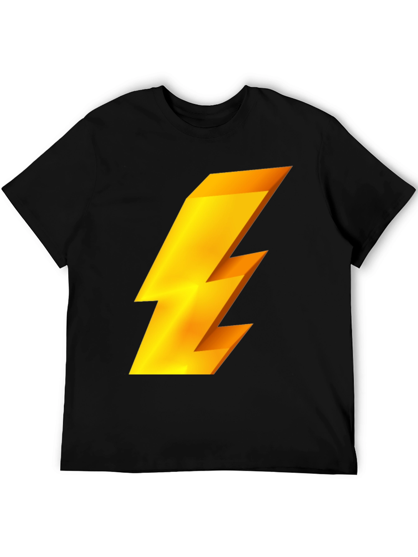 Lightning Bolt Graphic Tee - Black
