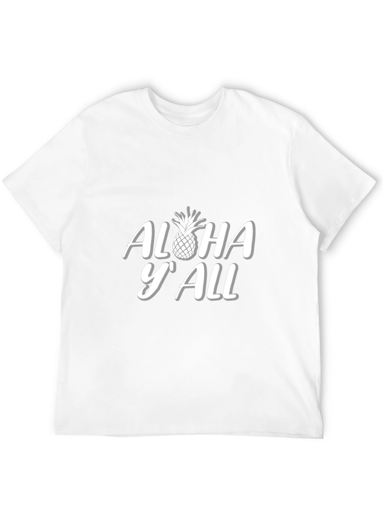 Aloha YAll Black Graphic T-Shirt