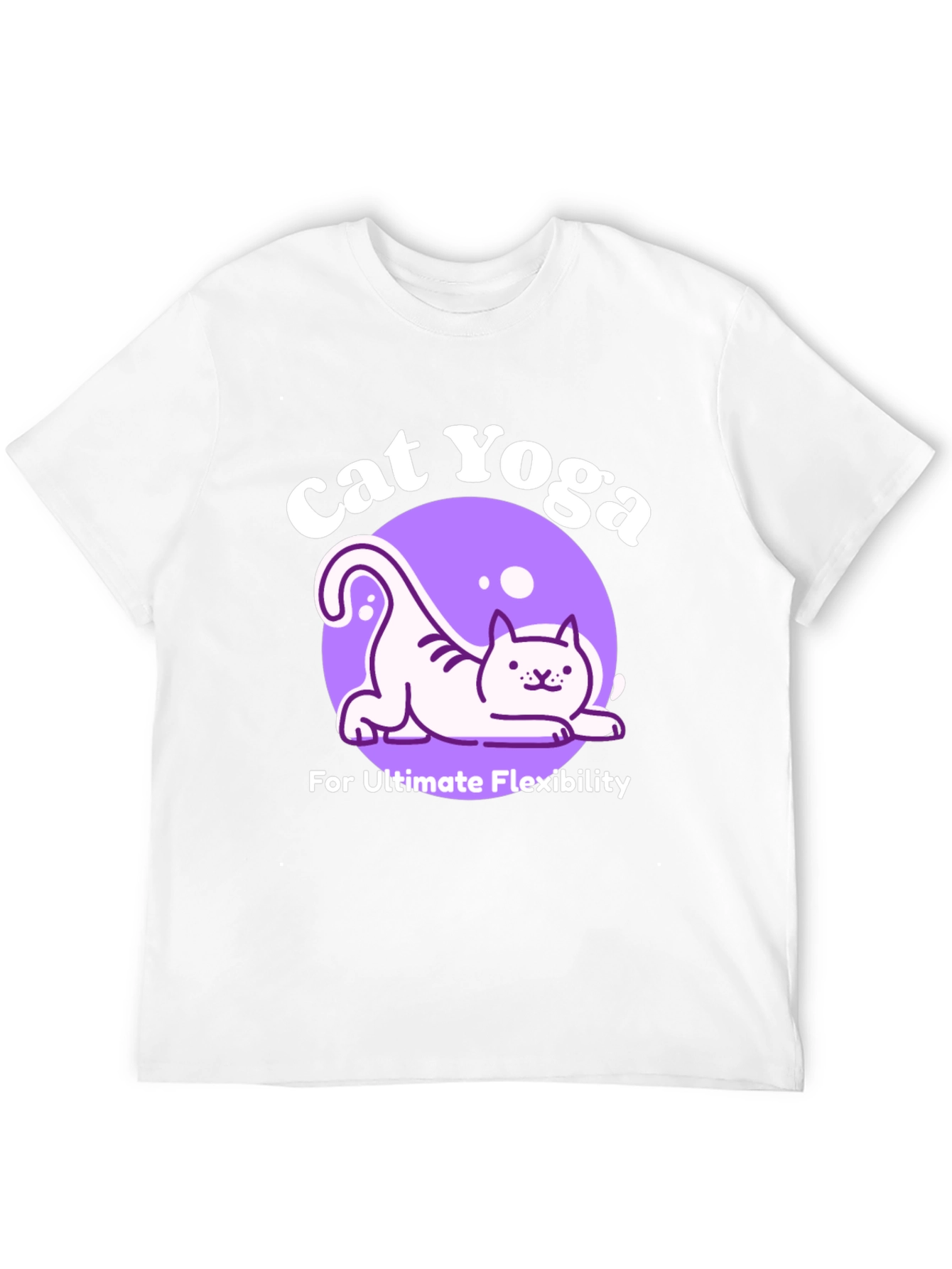 Cat Yoga Black T-Shirt - Ultimate Flexibility
