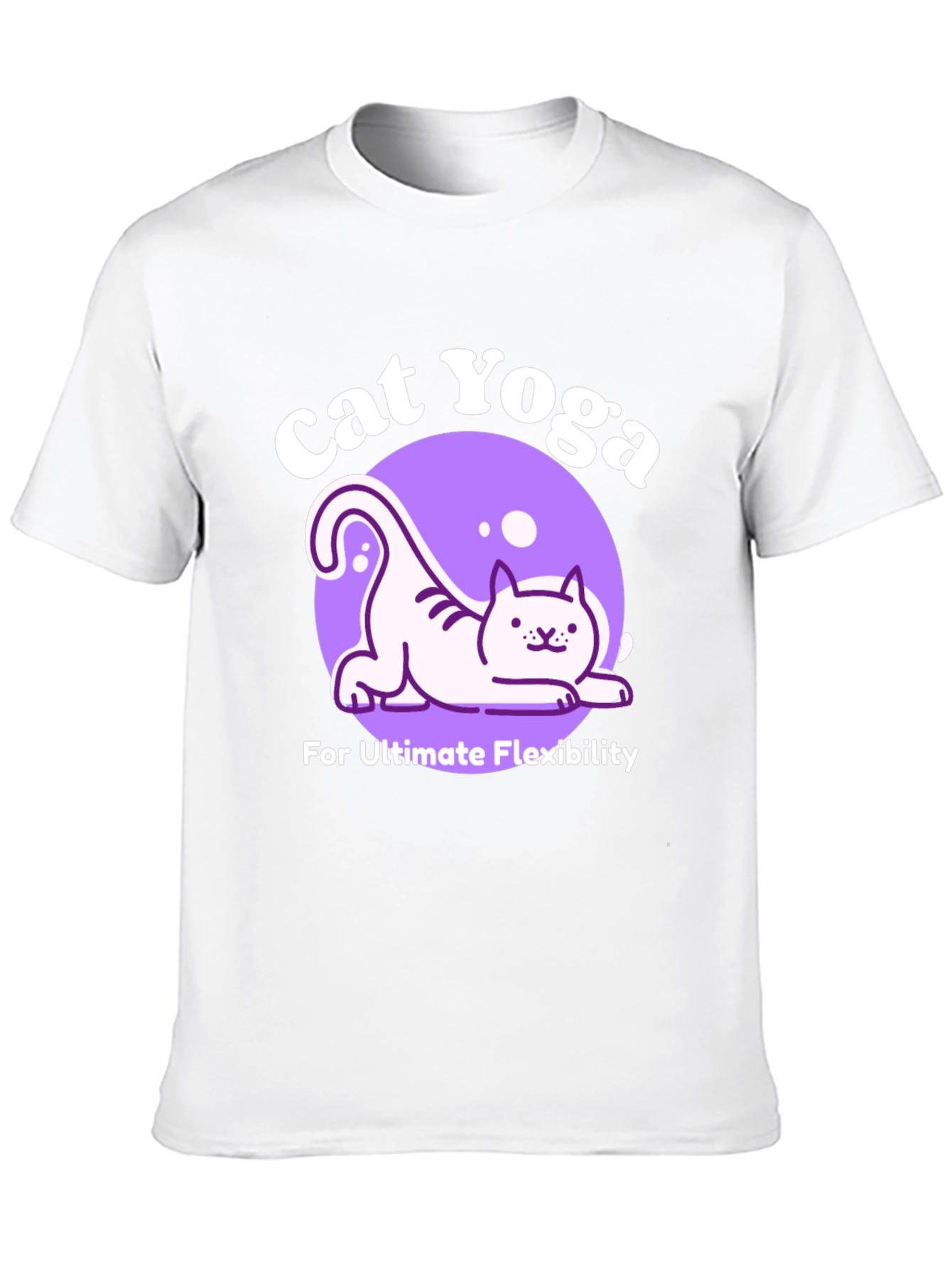 Cat Yoga Black T-Shirt - Ultimate Flexibility