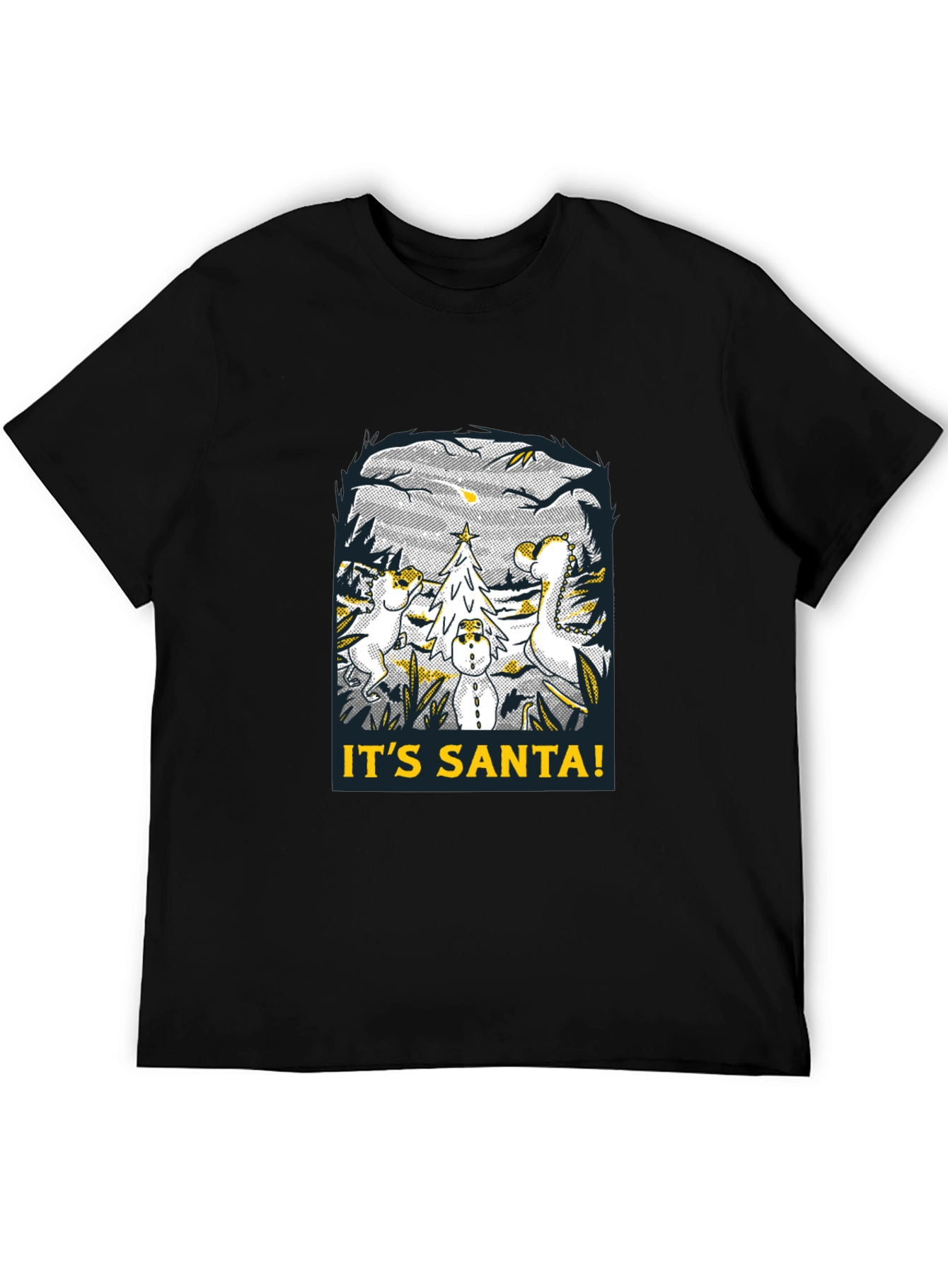 Dino Its Santa! Graphic Tee