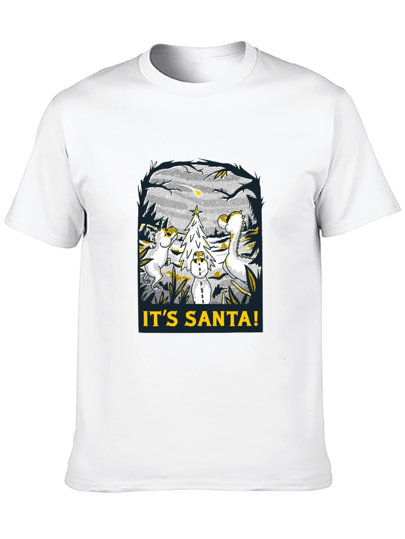 Dino Its Santa! Graphic Tee