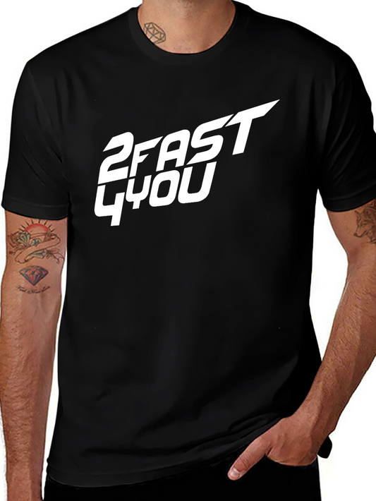 2 Fast 4 You Graphic T-Shirt - Black