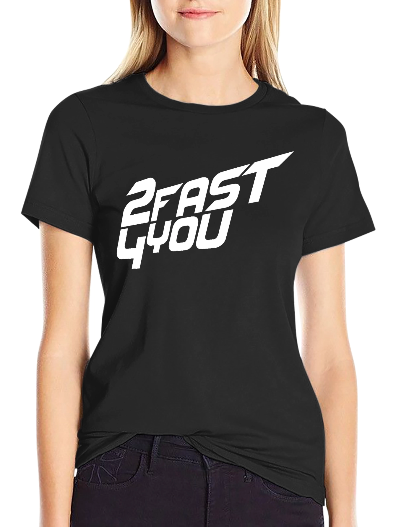 2 Fast 4 You Graphic T-Shirt - Black