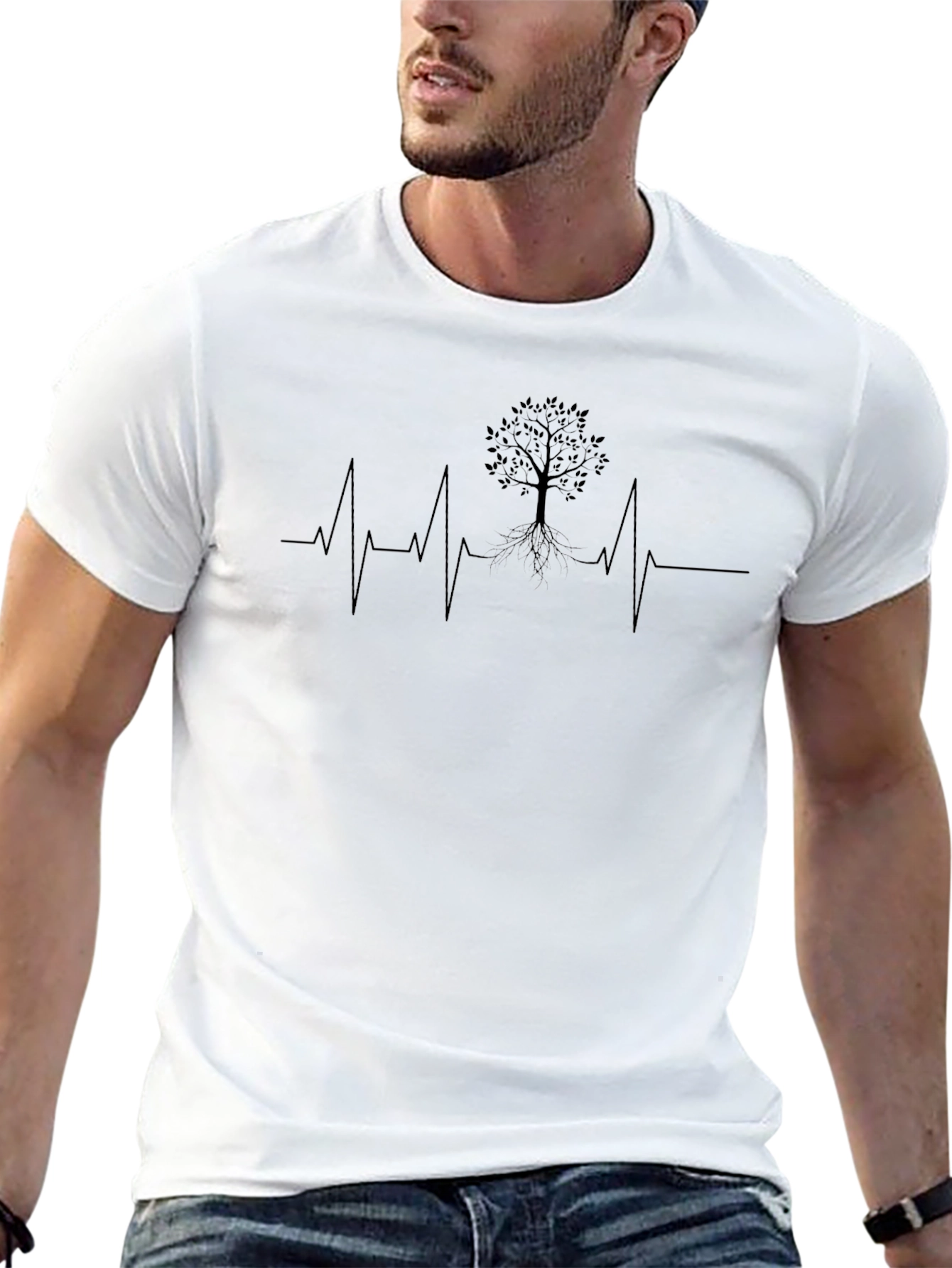 Tree Heartbeat T-Shirt - Nature Lover Tee