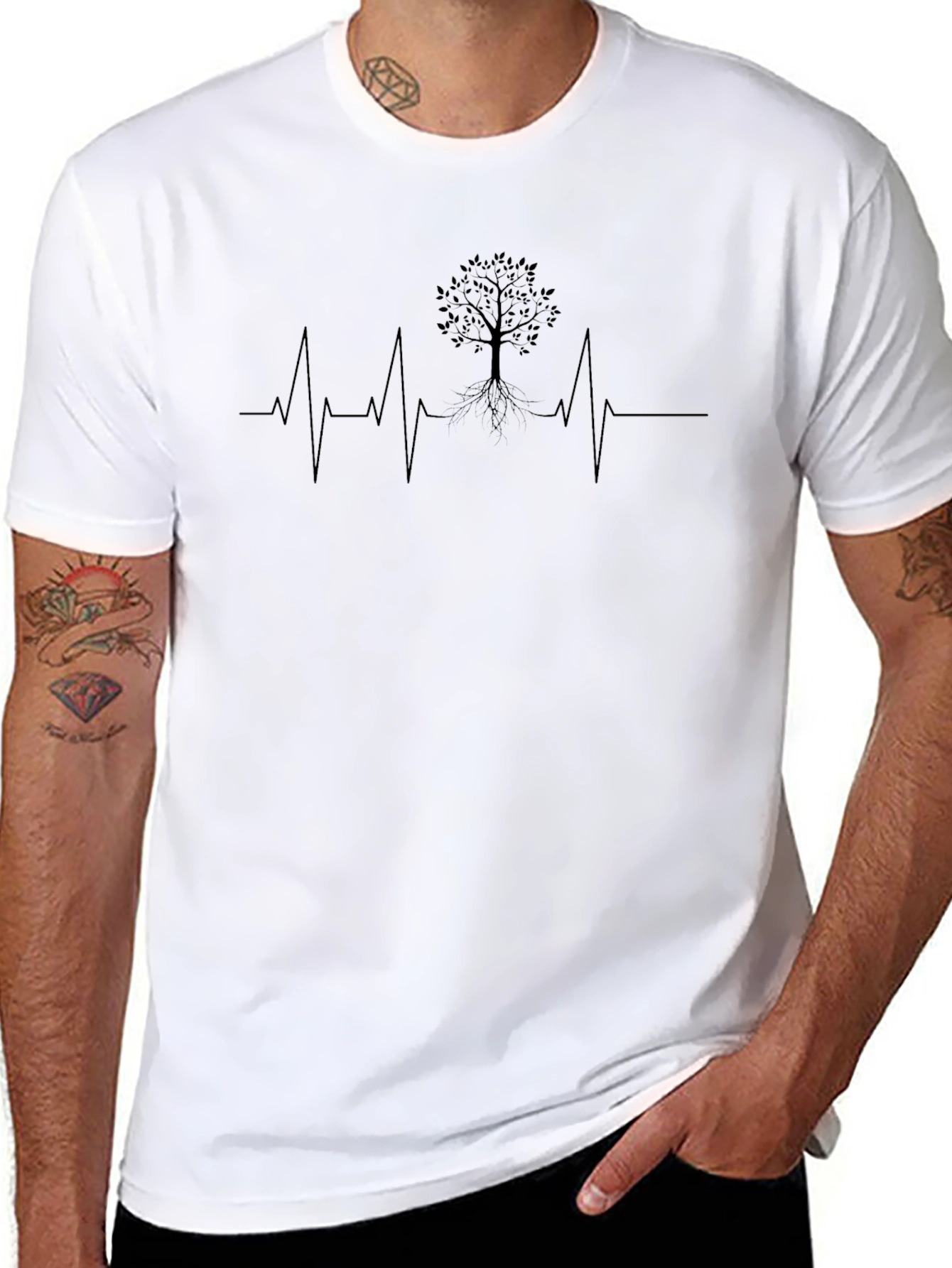 Tree Heartbeat T-Shirt - Nature Lover Tee