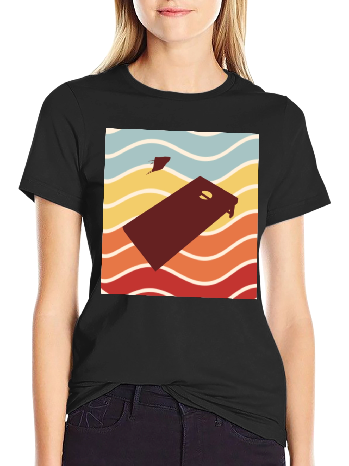 Retro Cornhole Player T-Shirt