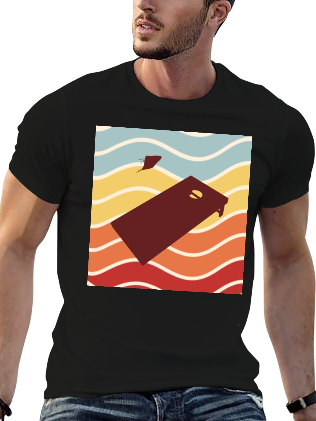 Retro Cornhole Player T-Shirt