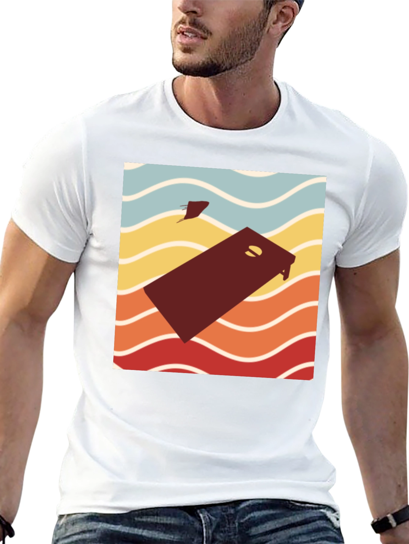 Retro Cornhole Player T-Shirt