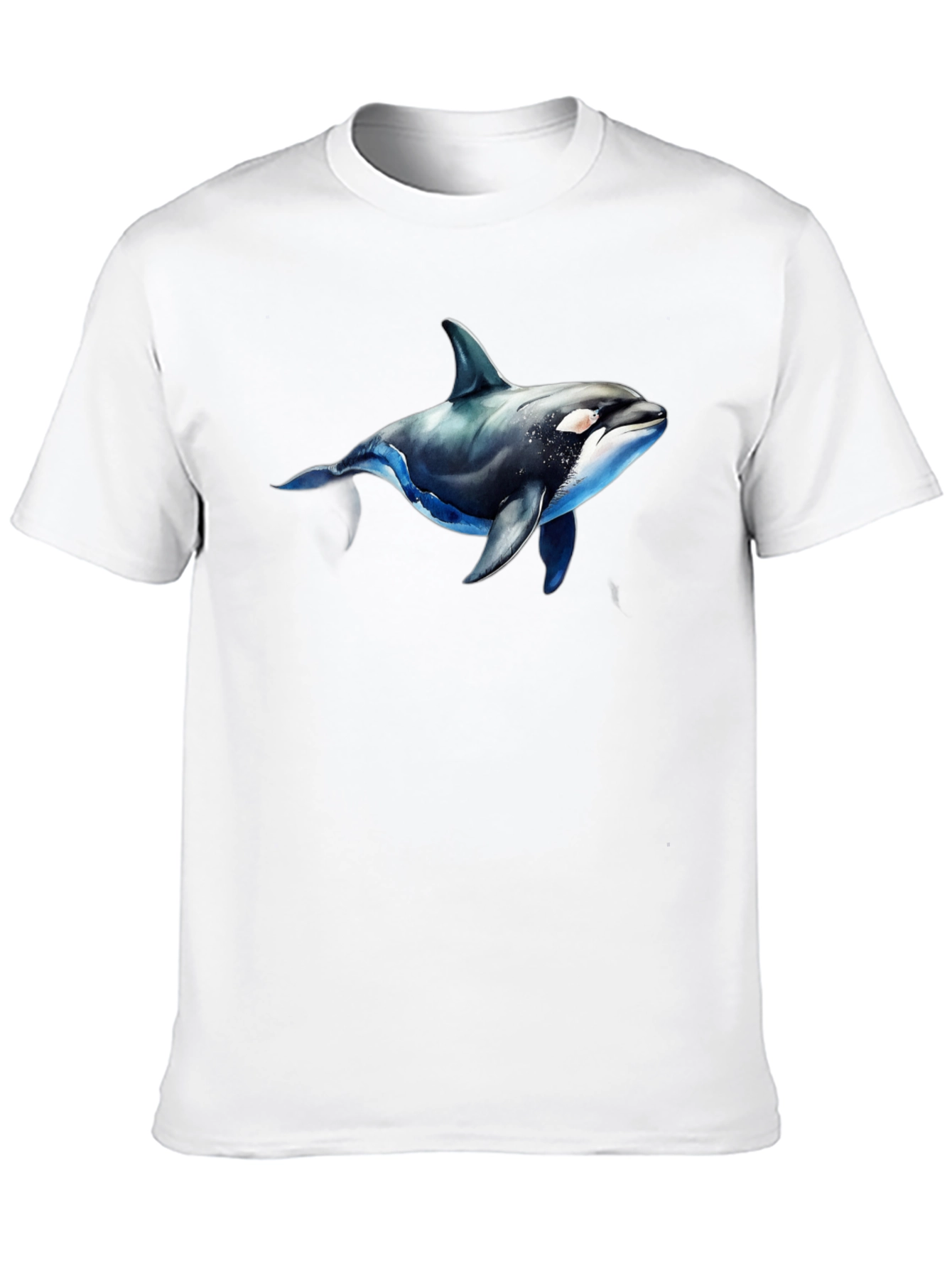 Orca Graphic Black T-Shirt - Marine Life Tee