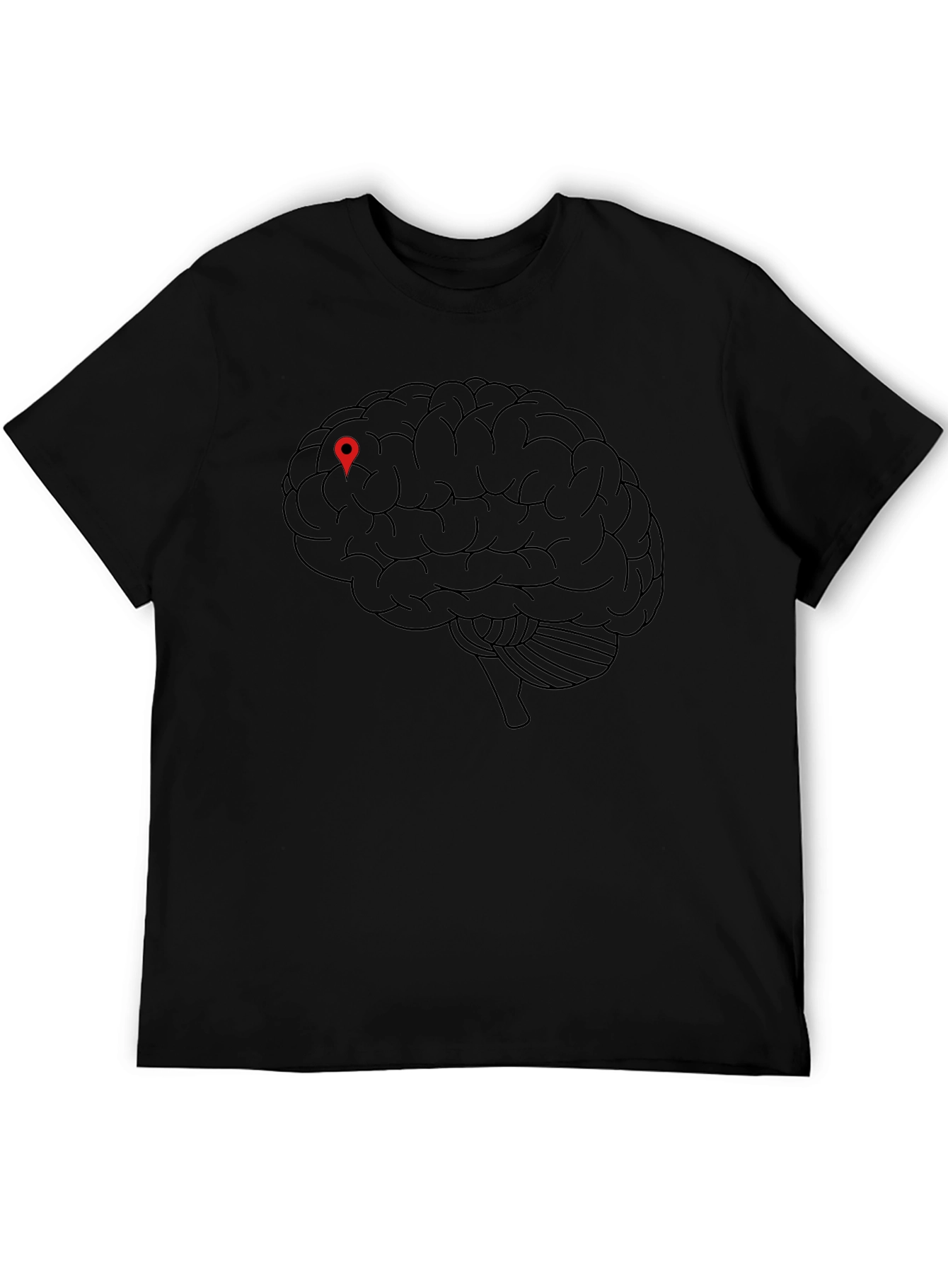Brain Location T-Shirt - Smart Style