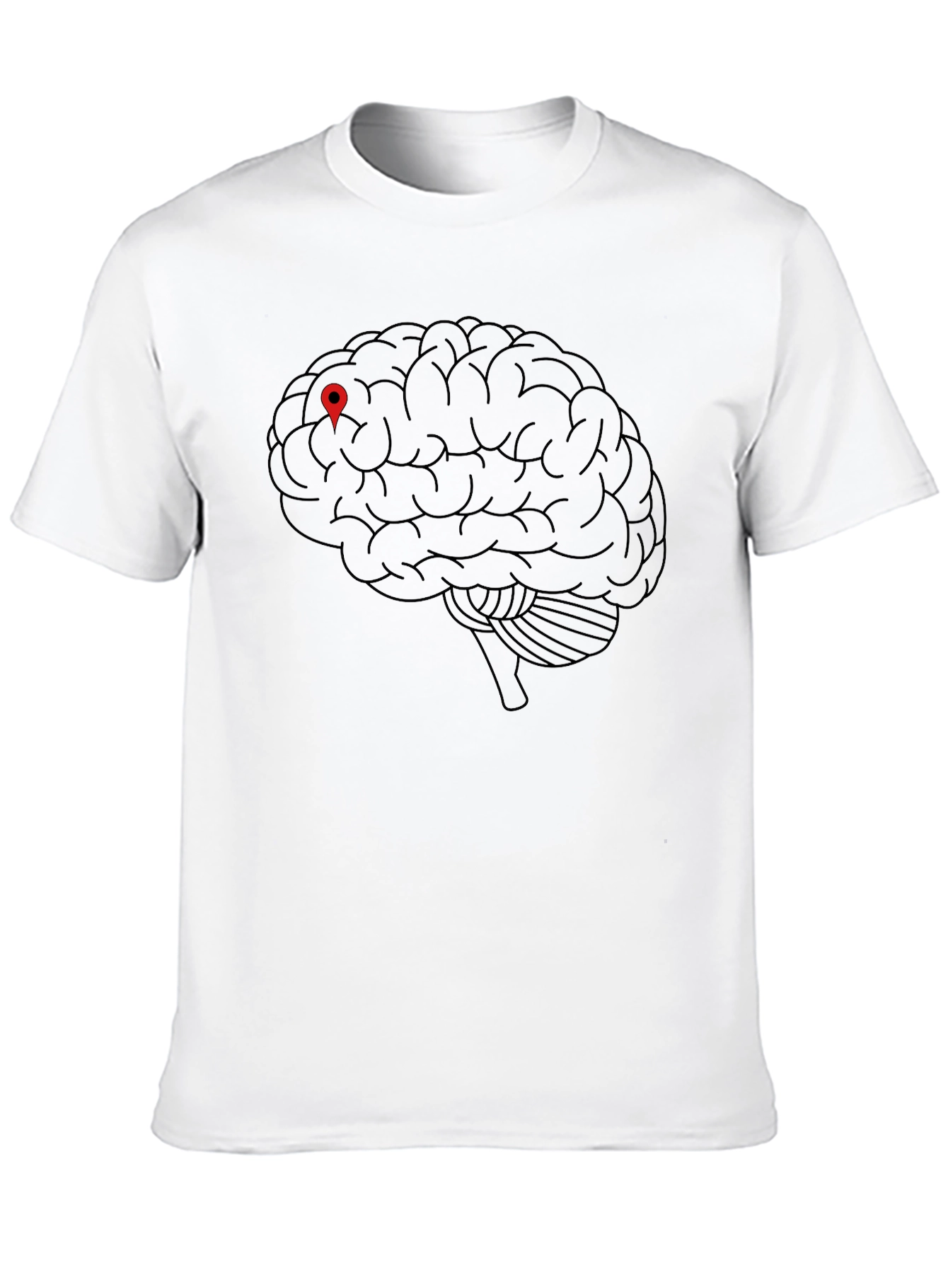 Brain Location T-Shirt - Smart Style