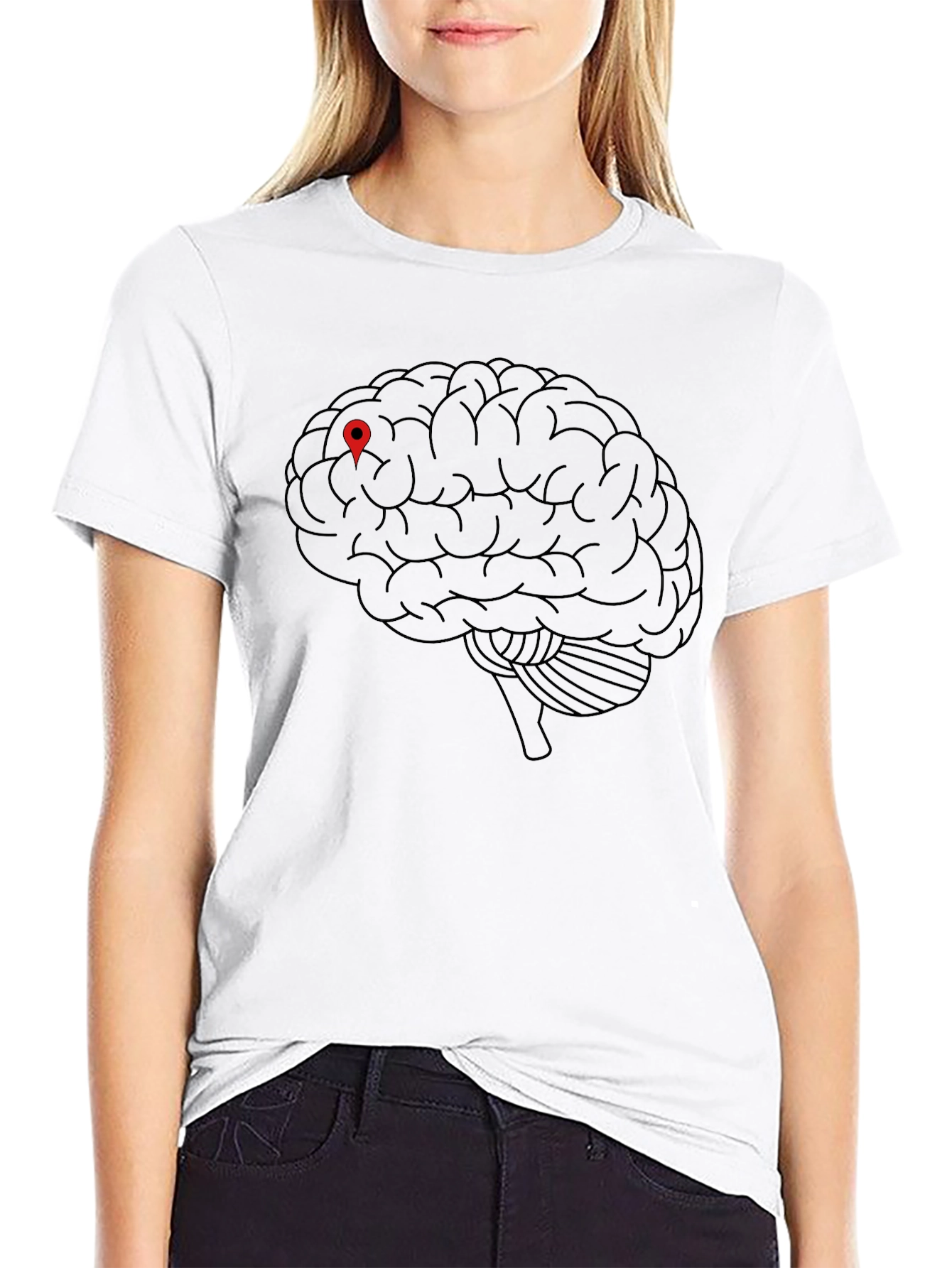 Brain Location T-Shirt - Smart Style