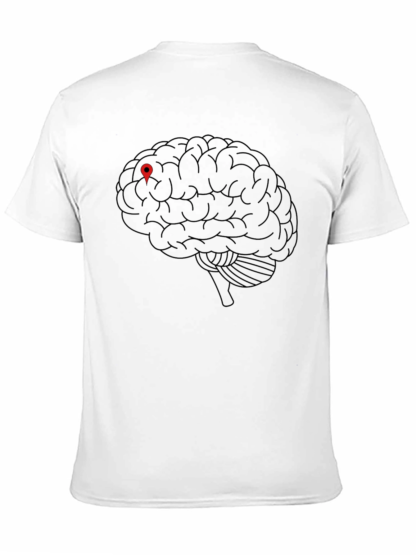 Brain Location T-Shirt - Smart Style
