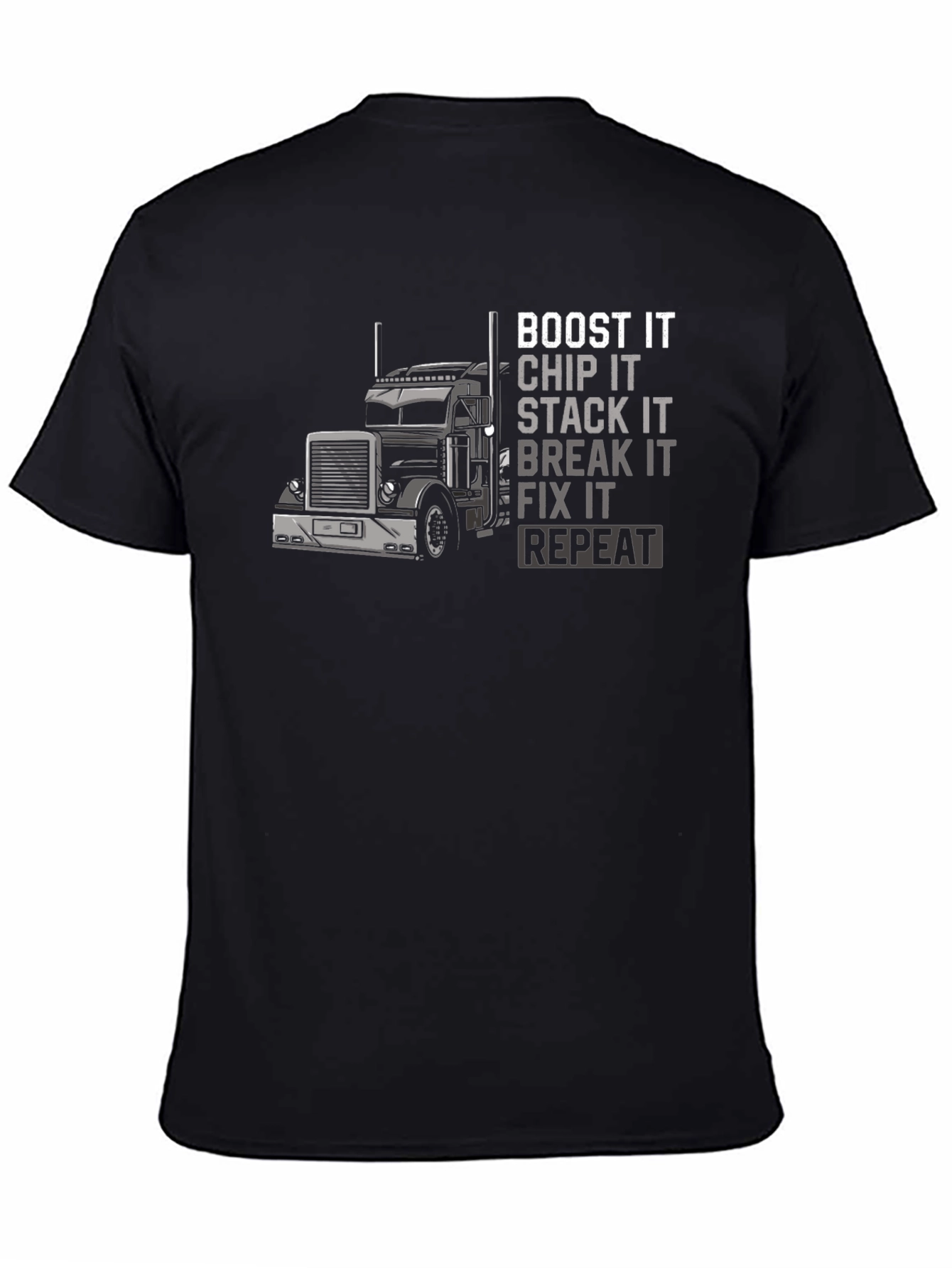 Boost It Trucker T-Shirt - Black