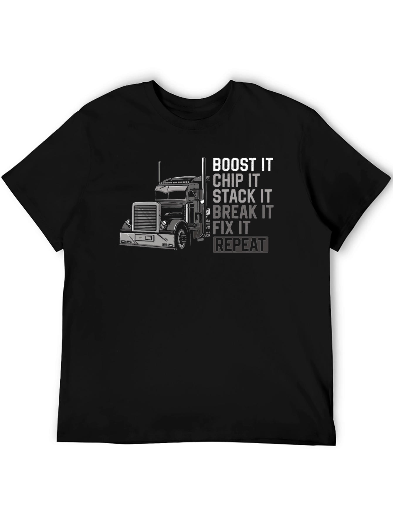 Boost It Trucker T-Shirt - Black