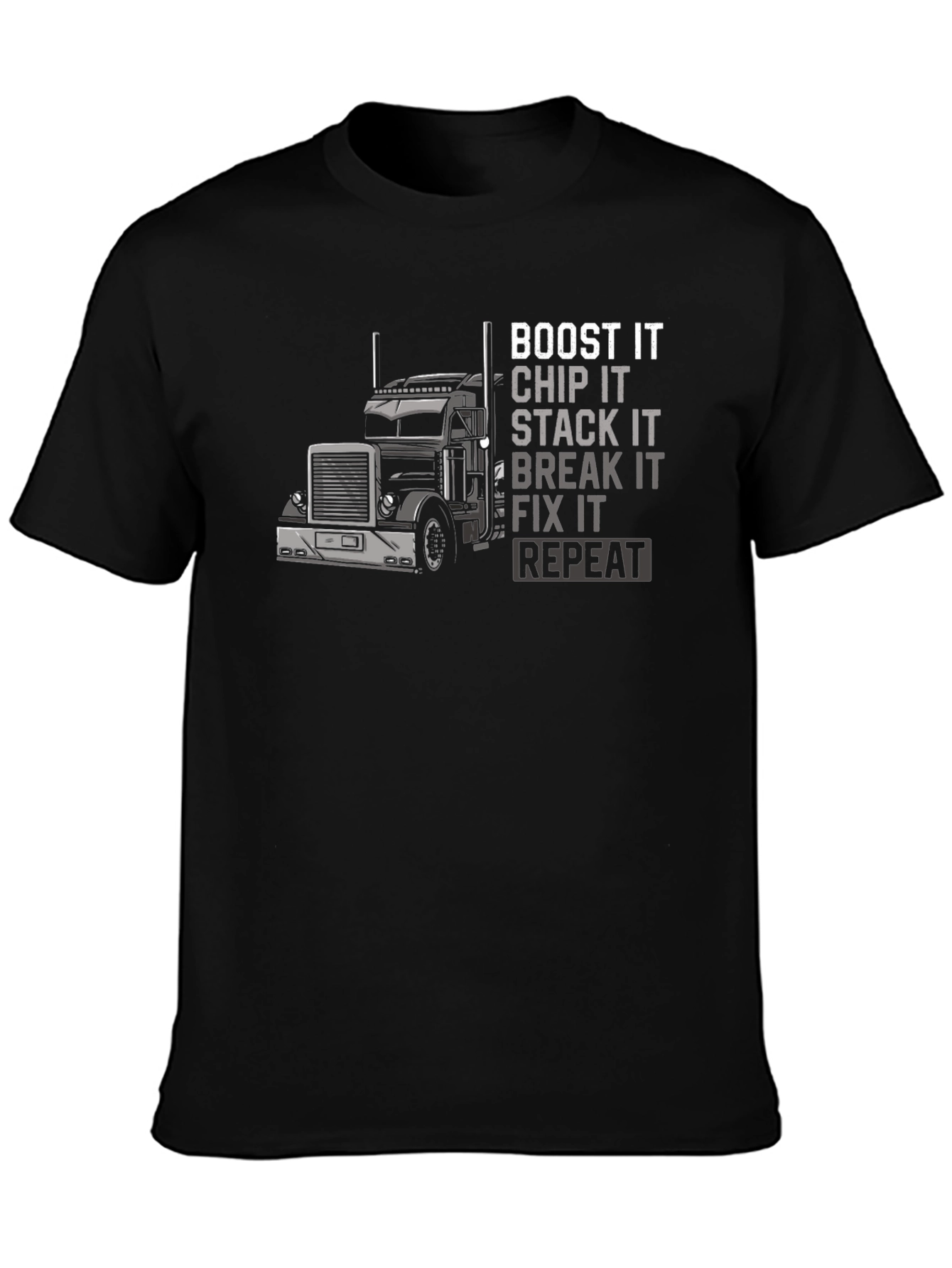 Boost It Trucker T-Shirt - Black