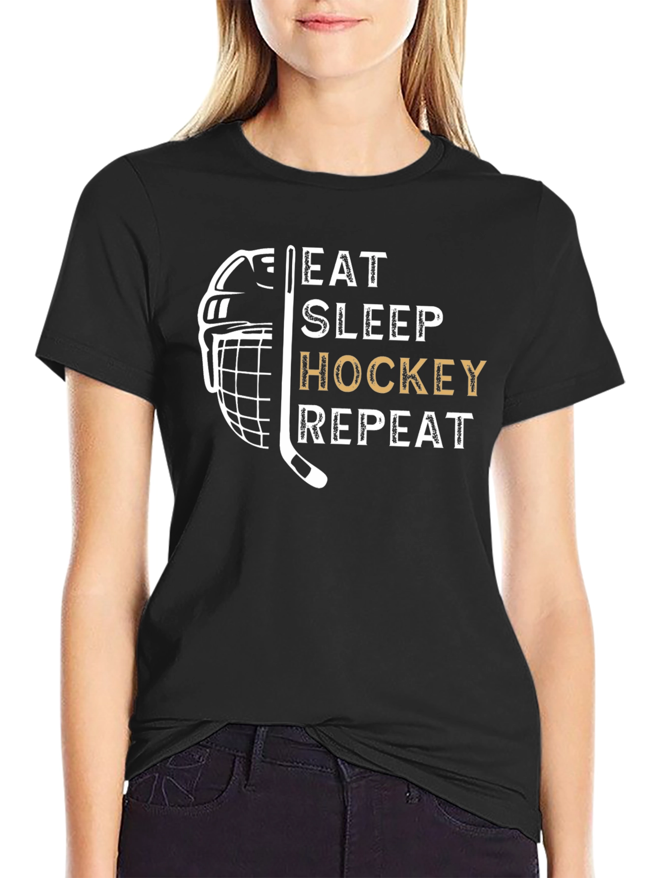 Eat Sleep Hockey Repeat T-Shirt