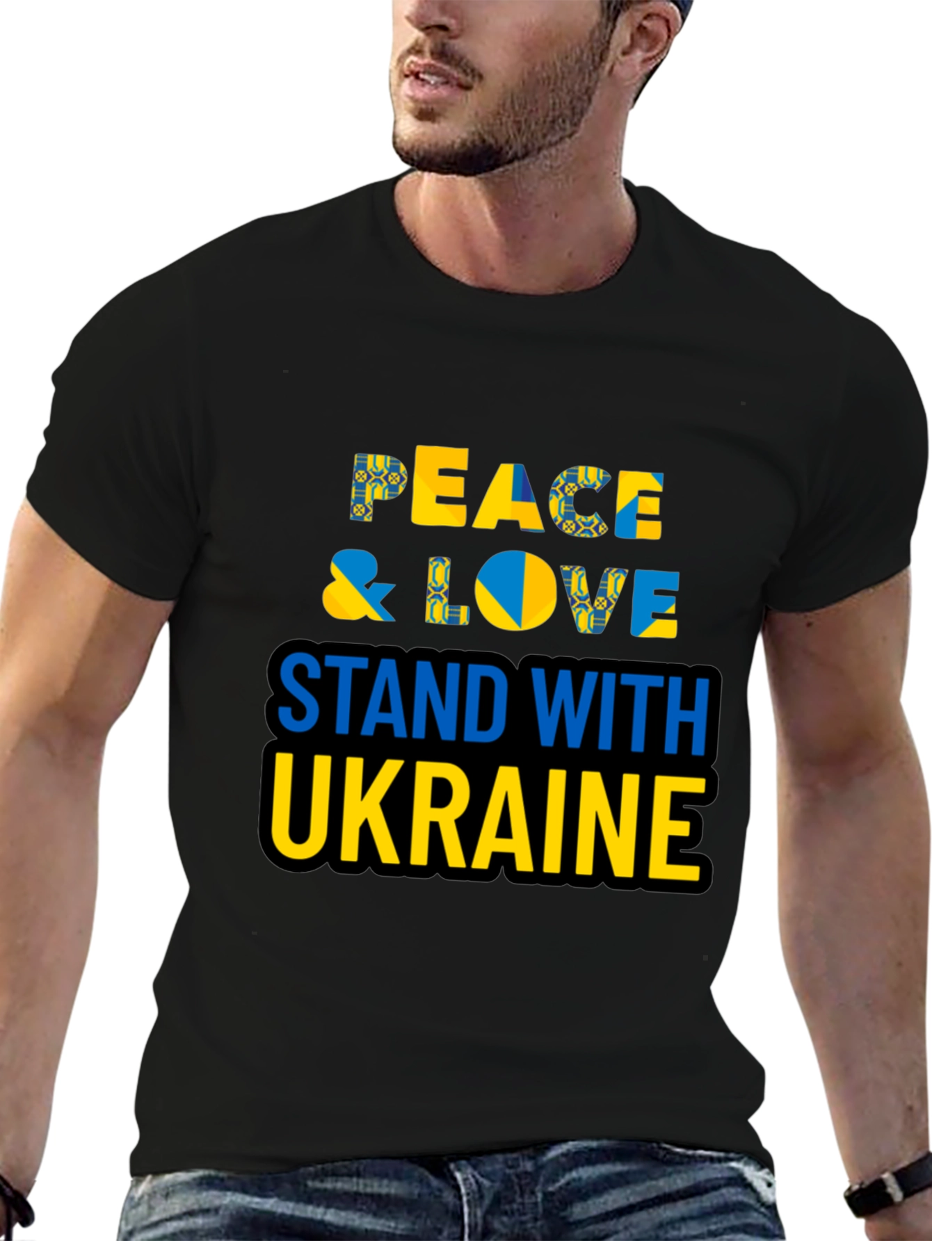 Peace & Love Stand with Ukraine T-Shirt