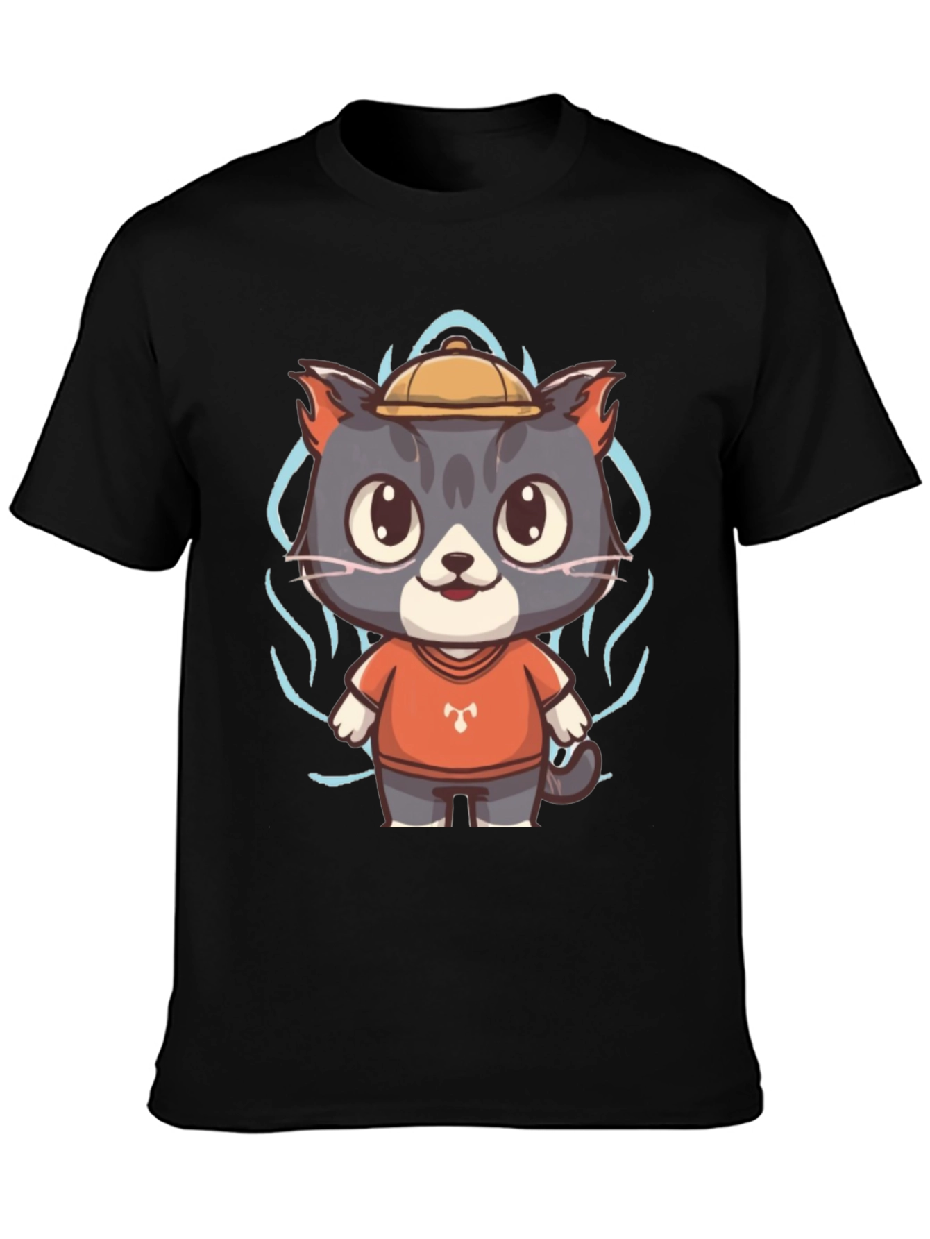 Cartoon Cat Graphic Tee