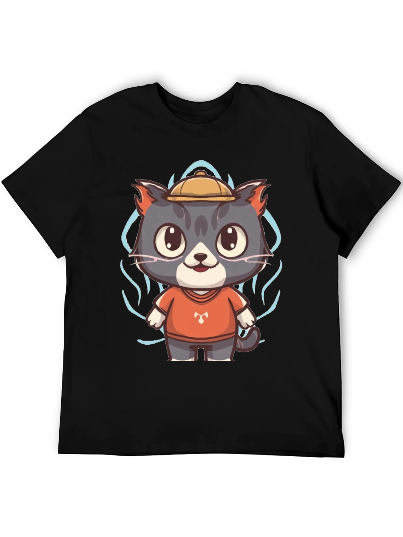 Cartoon Cat Graphic Tee