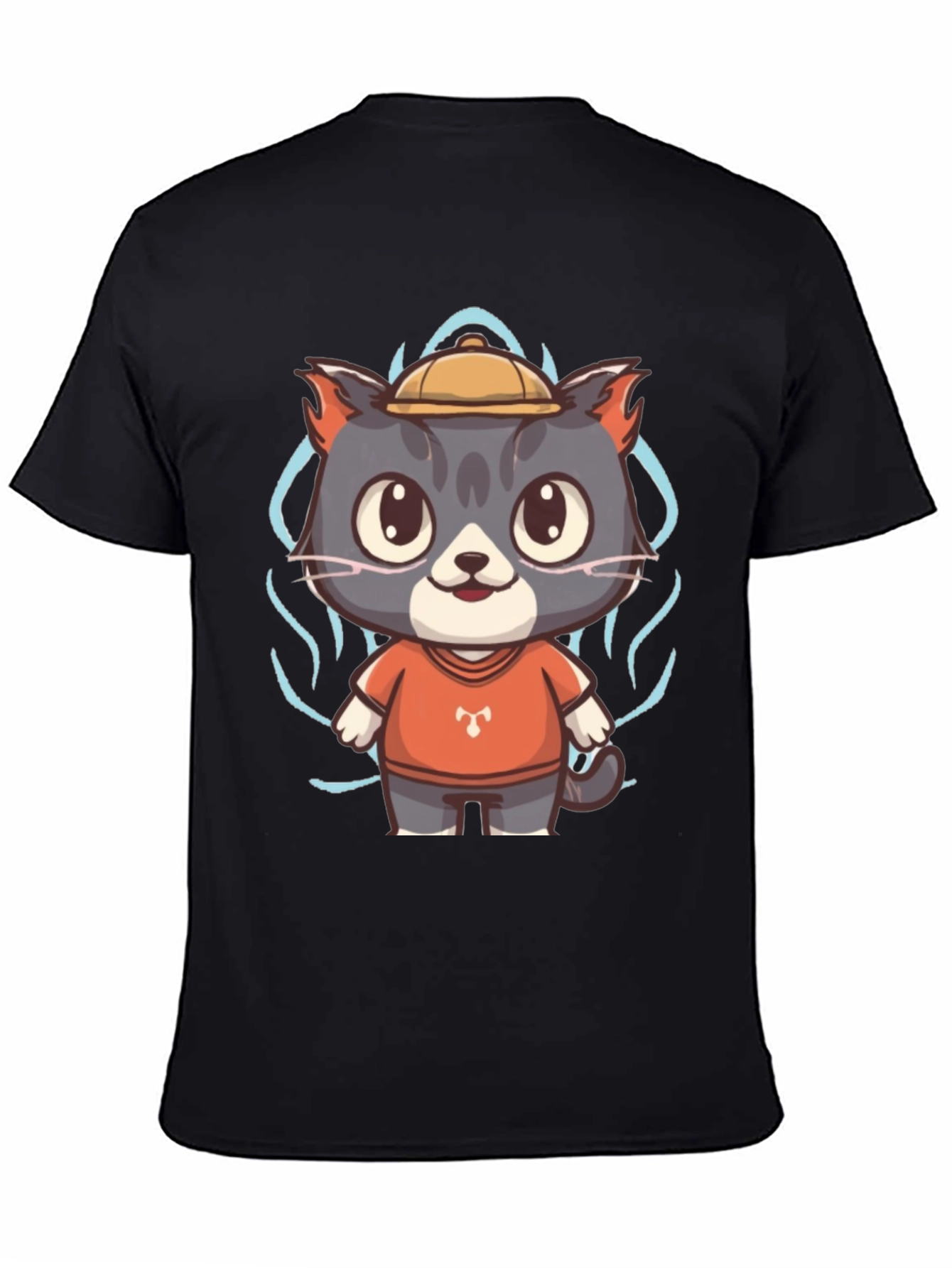 Cartoon Cat Graphic Tee