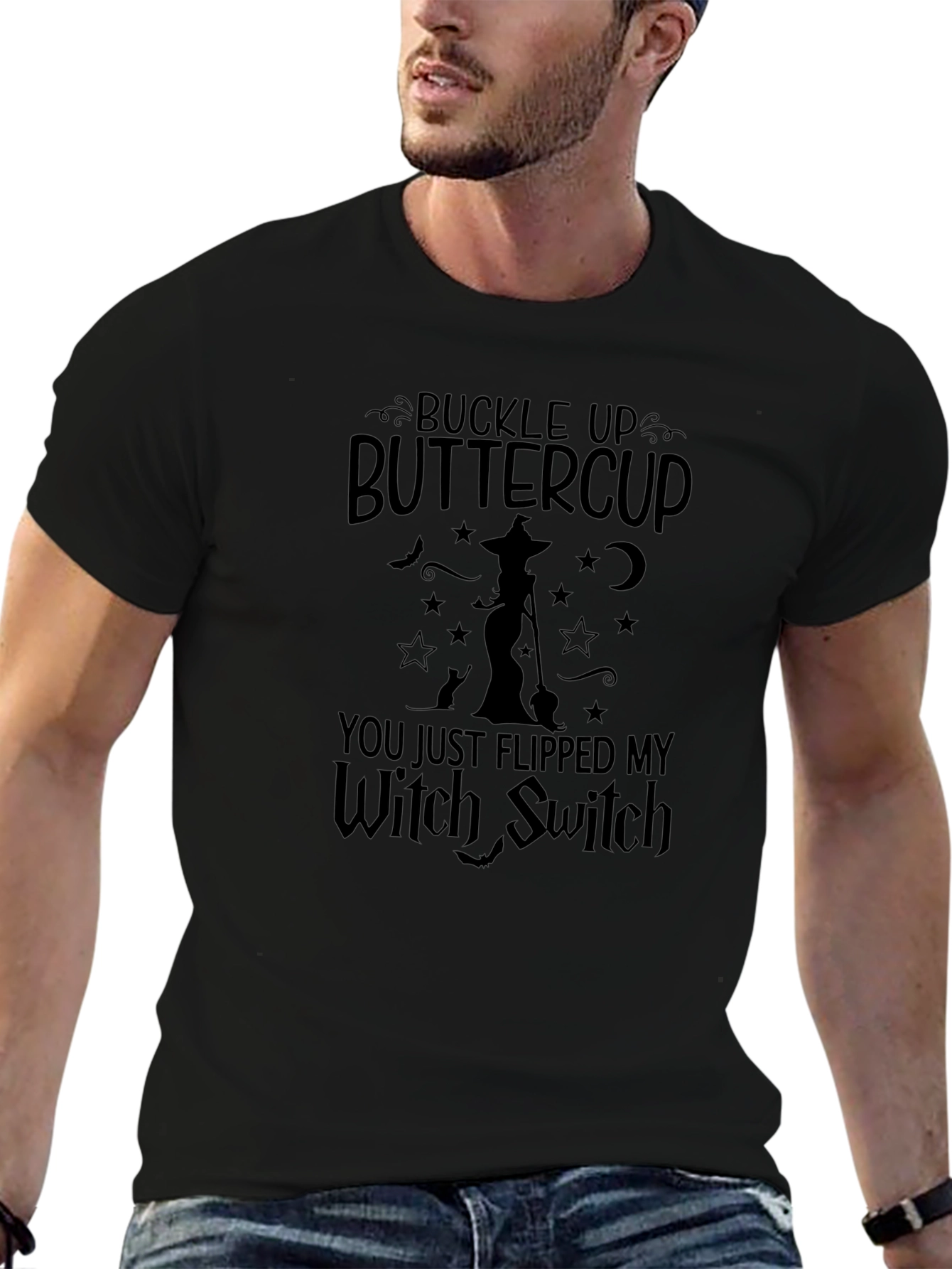 Buckle Up Buttercup Witch Switch T-Shirt