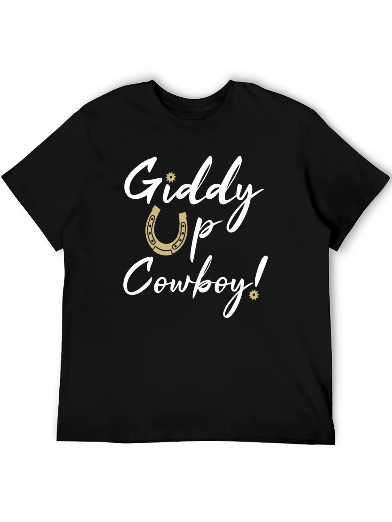 Giddy Up Cowboy Graphic Tee - Western Style