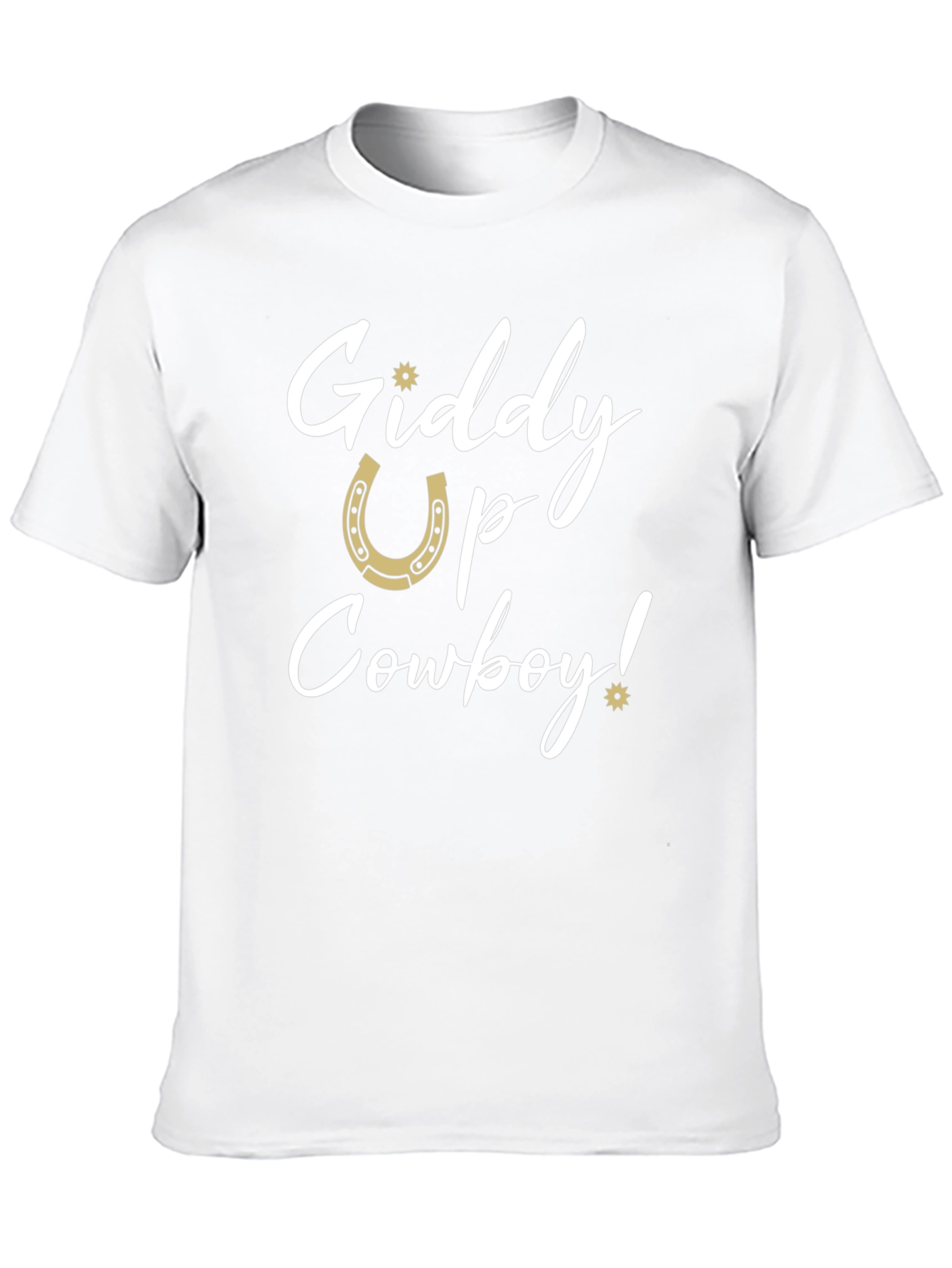 Giddy Up Cowboy Graphic Tee - Western Style
