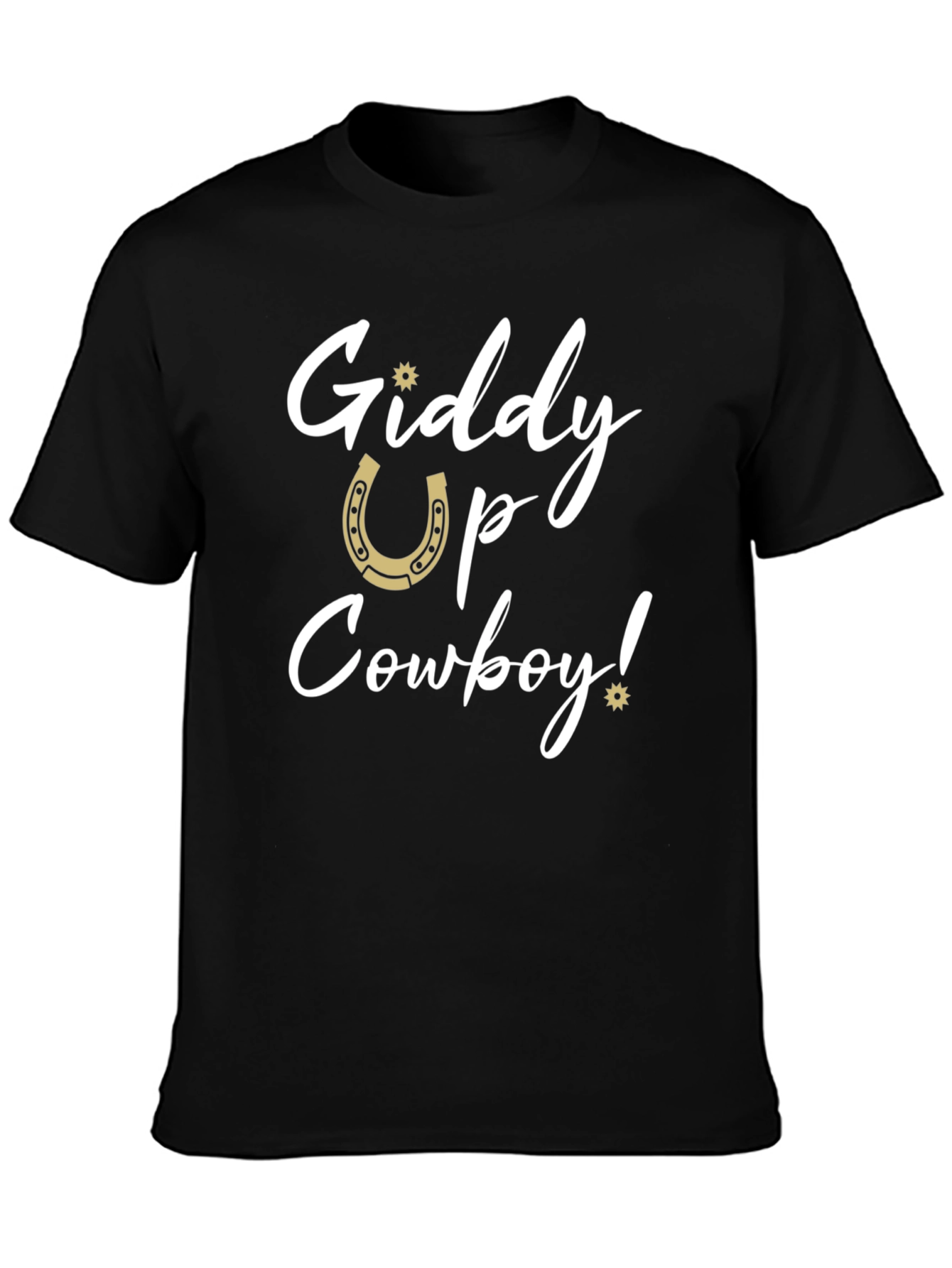 Giddy Up Cowboy Graphic Tee - Western Style